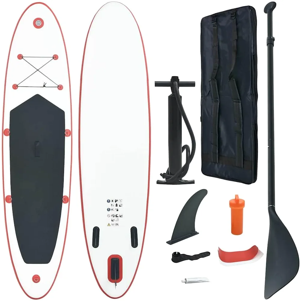 Juego de Tabla de Paddle Surf Hinchable, Tabla Inflable Deportiva, Remo Aleta Extraíble, Tabla para Diversión de Mar, Verde y Blanco