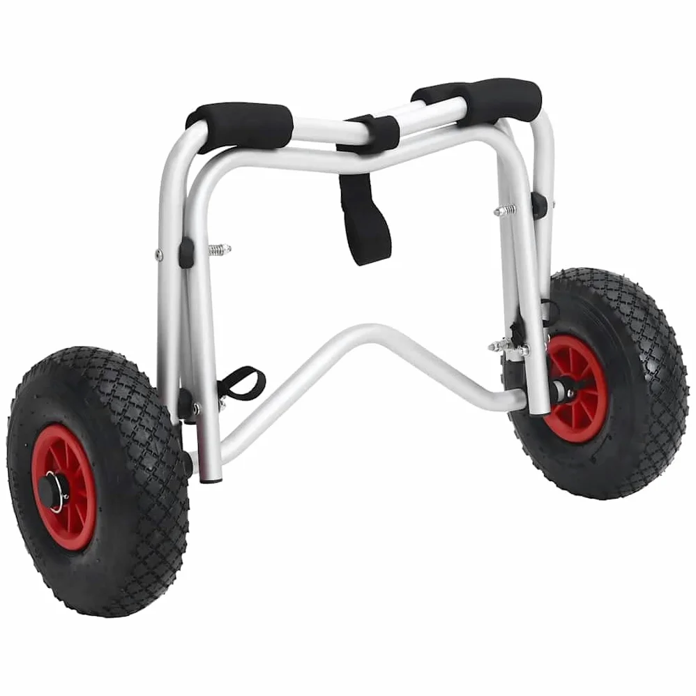 vidaXL 1/2x Carretilla Plegable de Transporte de Kayak Aluminio Carrito Canoa
