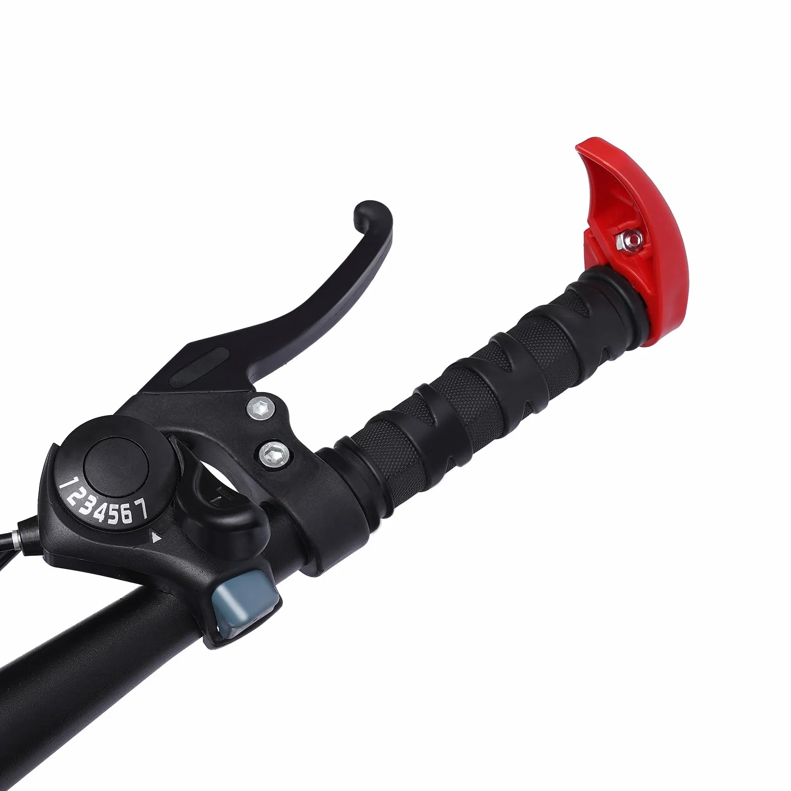 Bicicleta de montaña 20 pulgadas niños roja marco acero carbono doble freno
