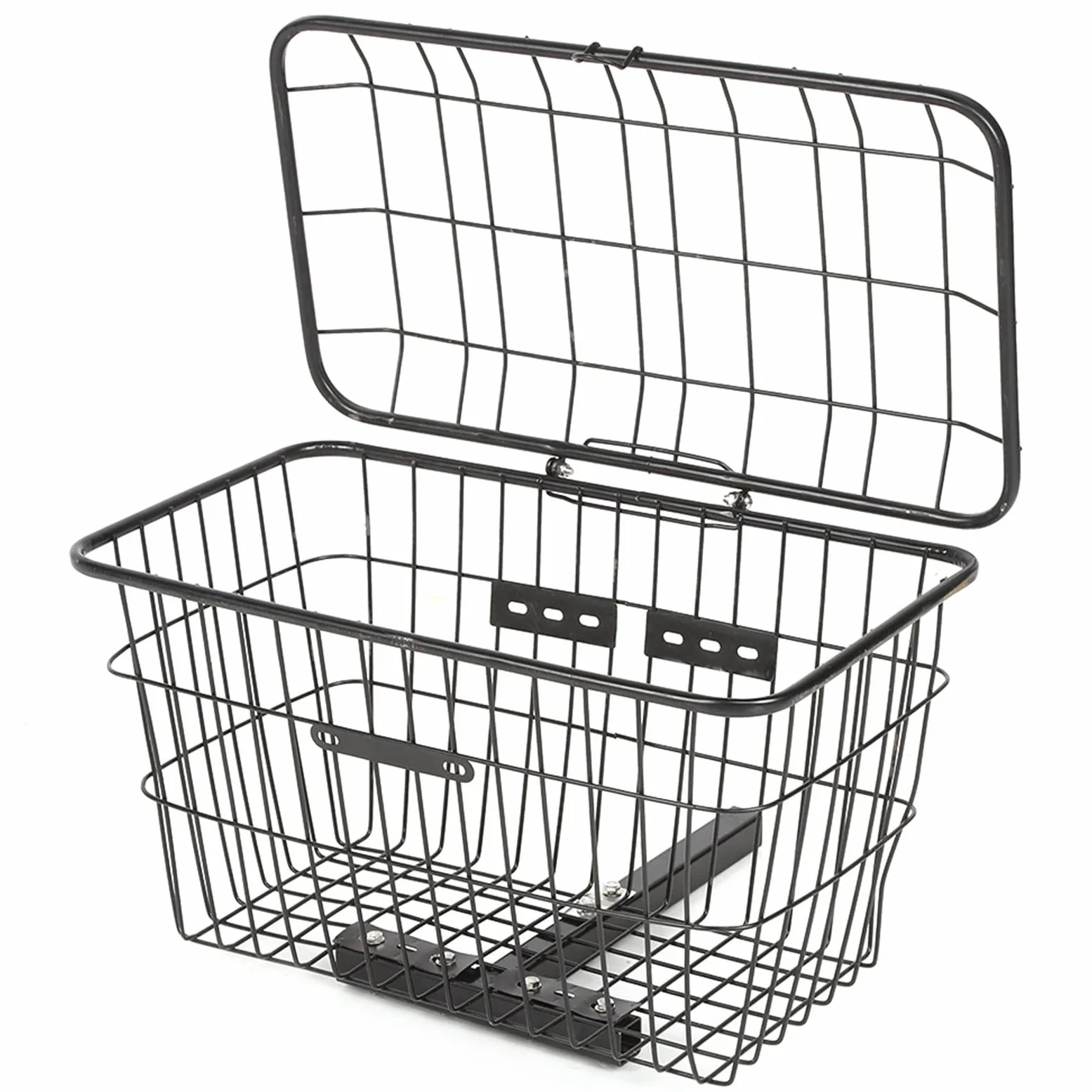 Cesta para Scooter de Movilidad, Cesta de Almacenamiento Trasera para Bicicleta, Grande de Hierro, 50x27x20cm