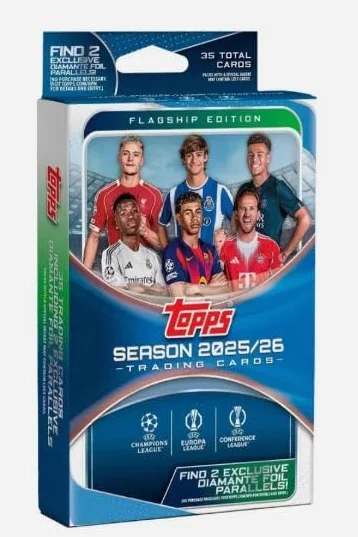 Topps UEFA Club Competitions 2025/26 - Caja para colgar
