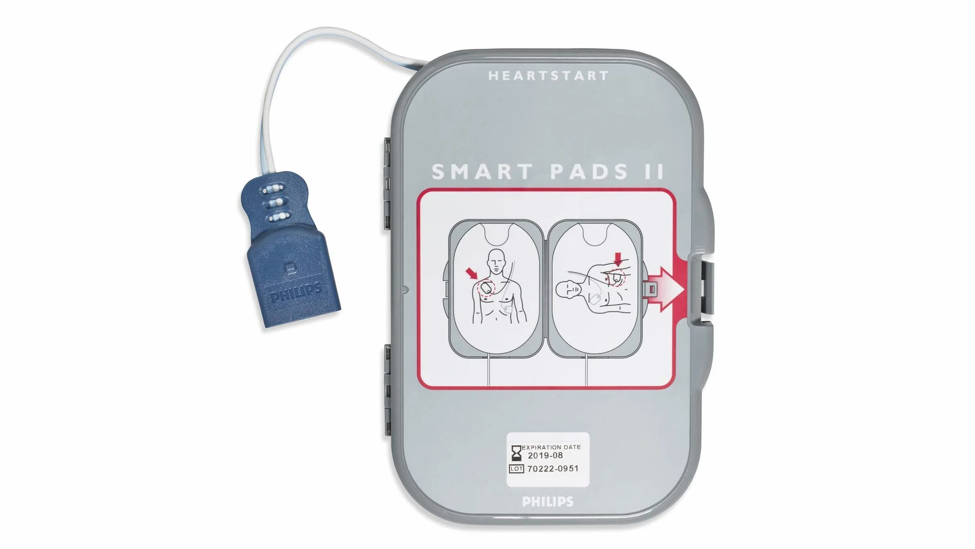 Philips HeartStart FRx Desfibrilador Cartucho de electrodos SMART II