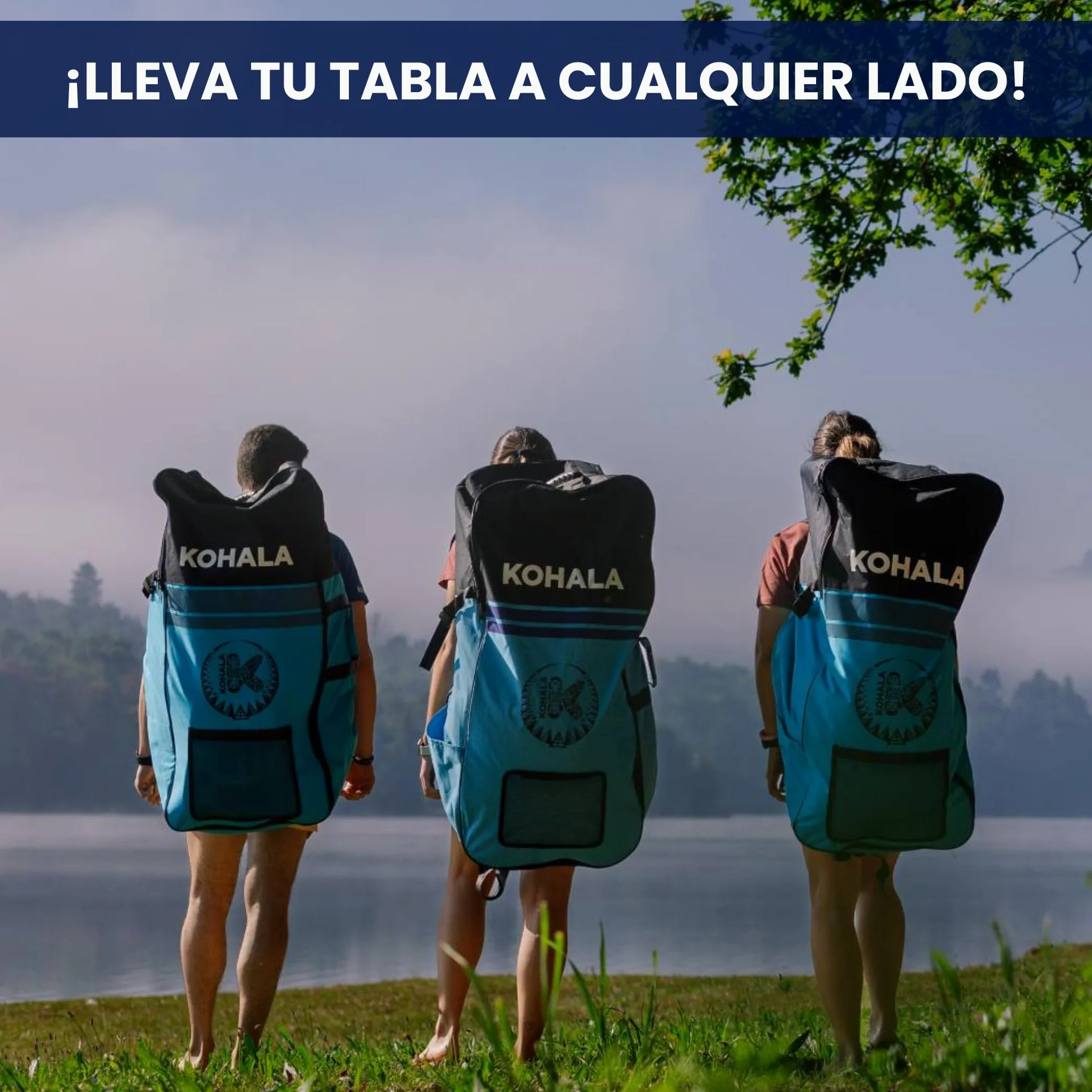 KOHALA Tabla Paddle Surf Hinchable Sunshine 10’ (305 x 81 x 12) cm | Pack Pro Completo con Remo, Bomba, Mochila, Leash y Aletas | Paddle Surf Fusion Ligera y Resistente