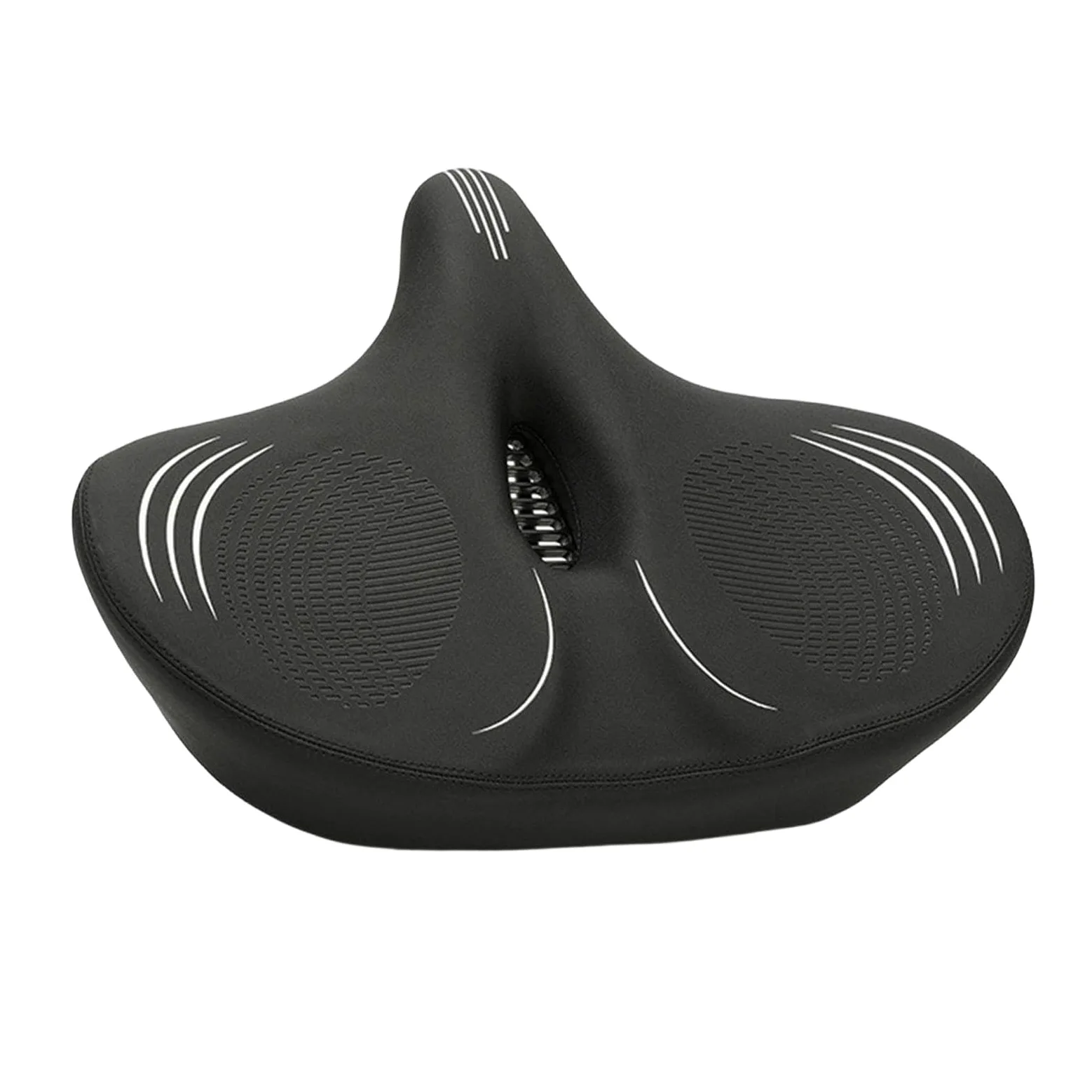 Amagogo Asiento de Bicicleta, sillín de Bicicleta de Gran tamaño, agrandado, Ancho, cómodo, con absorción de Impactos, para Ejercicio, Ocio, Ciclismo en