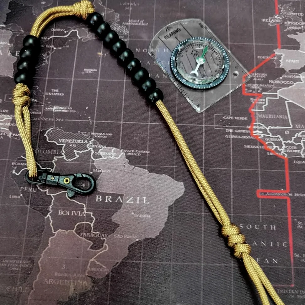 BSGB 2 cuentas de conteo de ritmo, cuentas de ritmo del ejército, cuentas de contador de distancia, contador de senderos, cuentas de senderismo para brújula, navegación por tierra, kit de orientación,