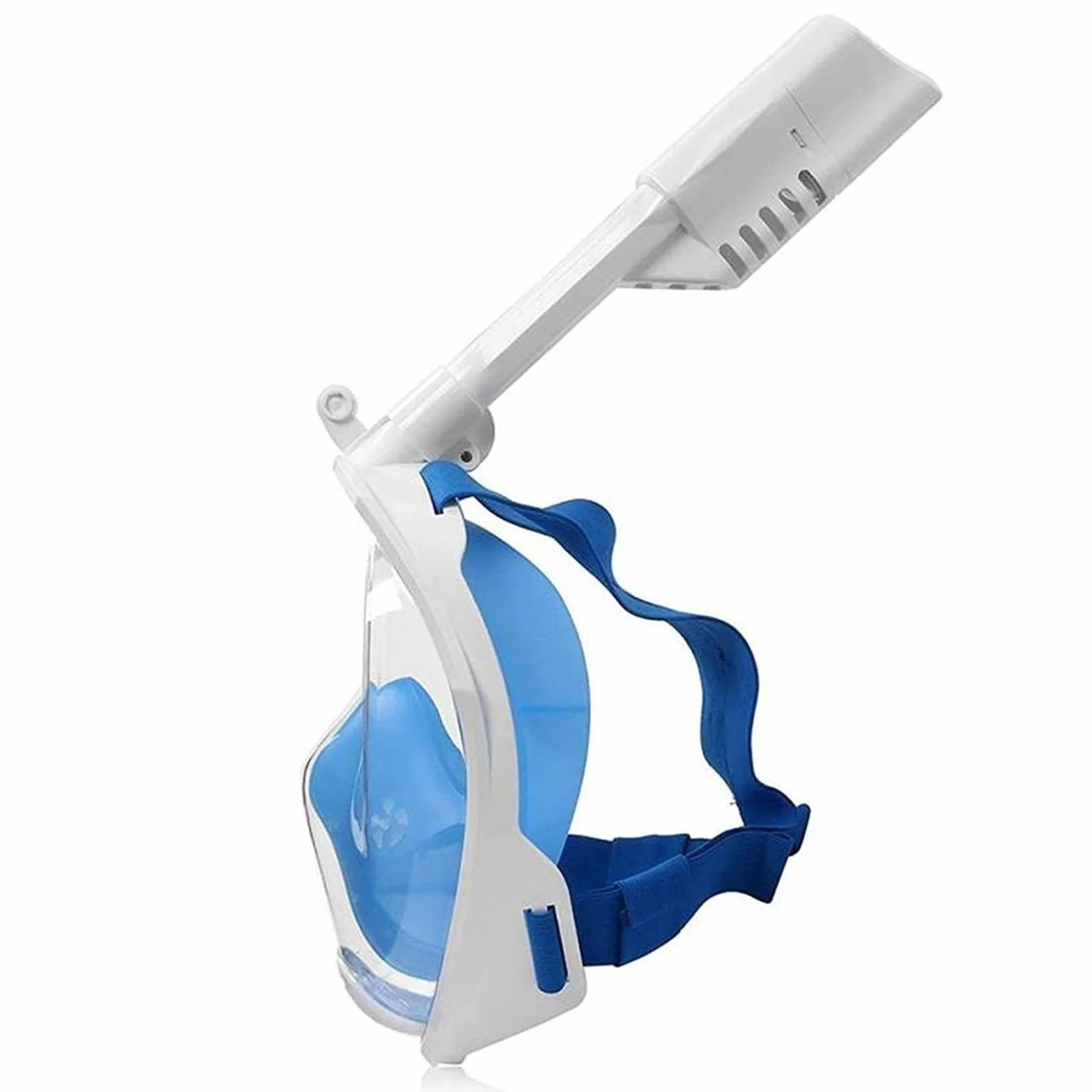 Máscara de Buceo Full Face 180 Seaview Snorkel Mask Antifog Snorkeling Mask Anti Leak Snorkel Equipo de natación submarina para Adultos y niños (Gris S/M)