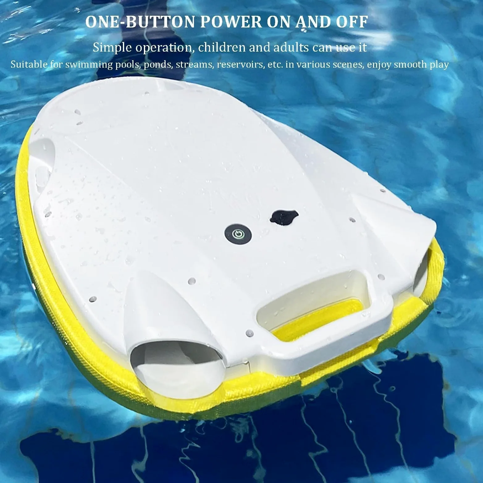 Scooter Eléctrico Submarino, Scooter De Agua Portátil De 300w con 80 Kg | Capacidad de carga, tabla eléctrica flotante de agua de 6000 mAh para deportes acuáticos, piscinas, buceo, snorkel