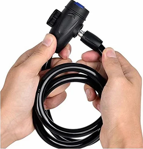 Candado de bicicleta con candado de cable de acero tipo anillo, candado de aleación de acero, con soporte de montaje, negro
