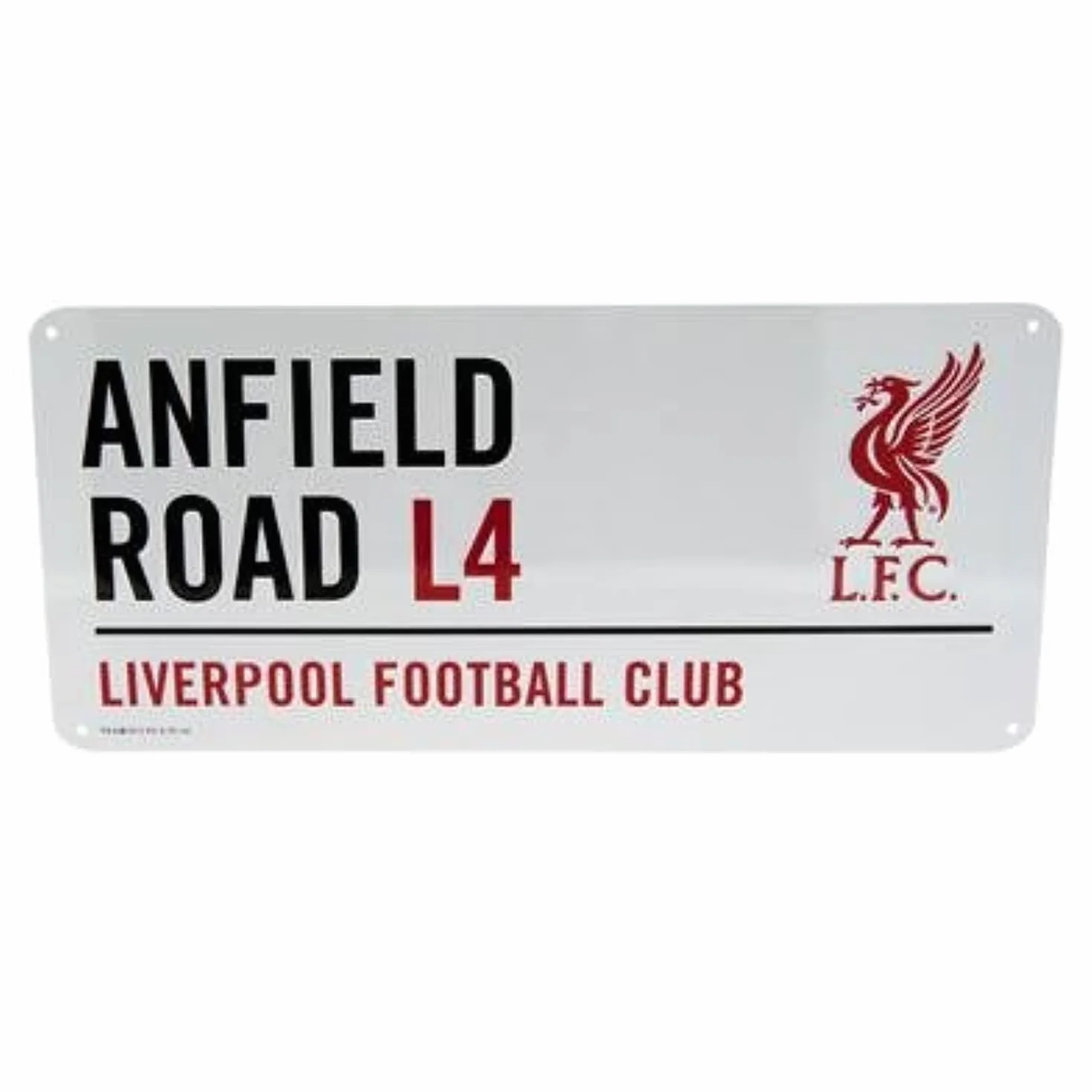 Liverpool F.C. - Placa de Calle de Ainfield Road de Metal
