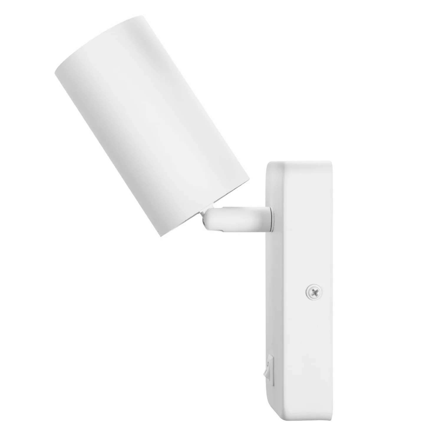 Maclean MCE369 Aplique de Pared GU10 con Interruptor 40W 7W Blanco 2 Unidades 55x100 mm