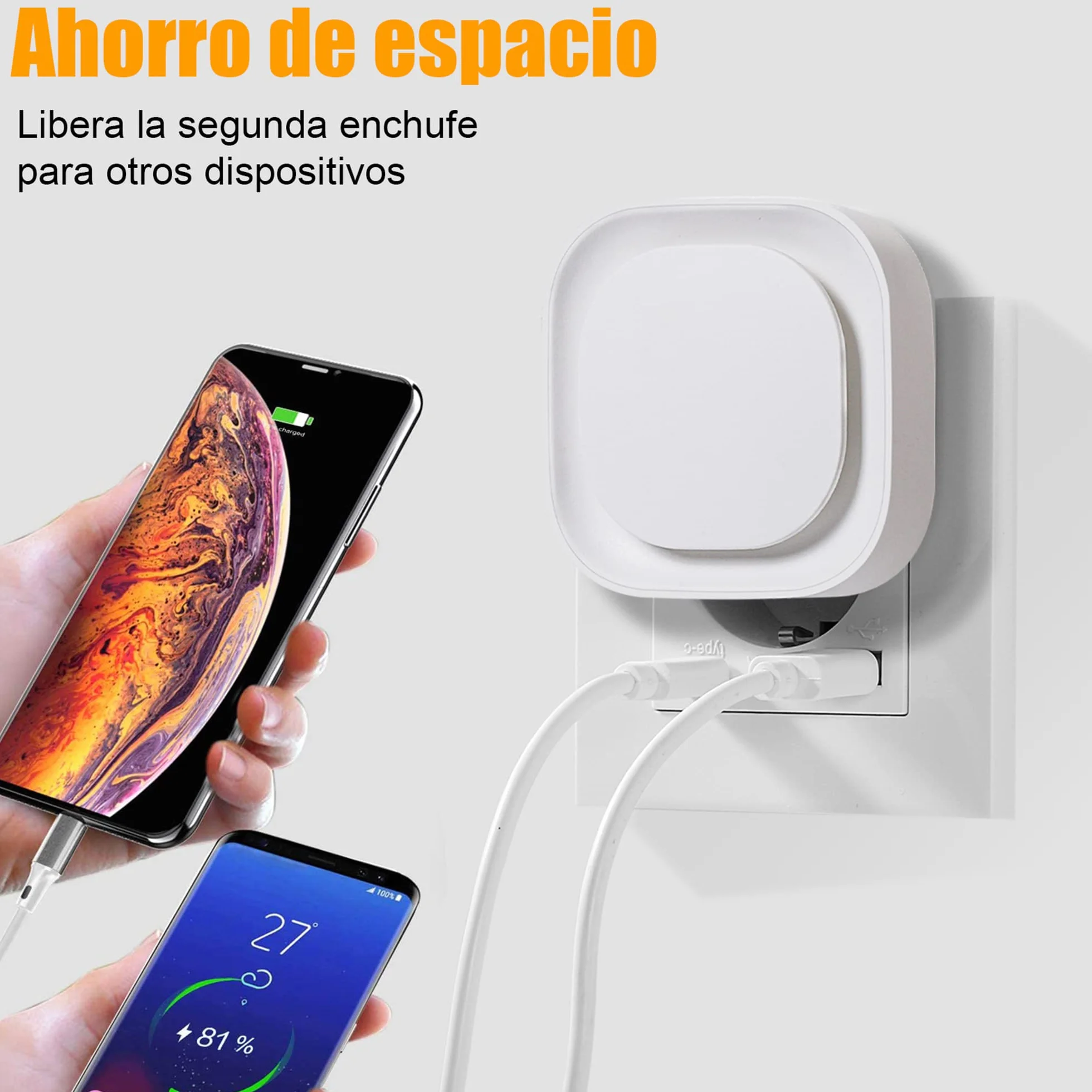 YUNLEX Luz Nocturna LED Infantil con Sensor Crepuscular 2 Piezas, Brillo 3 Niveles, Blanco Cálido