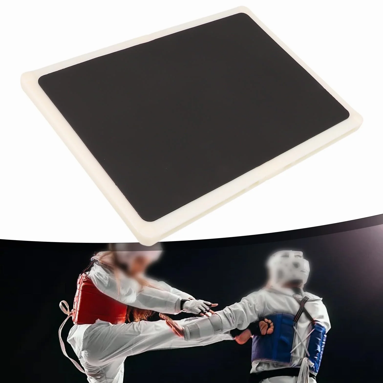 Tabla de rotura reutilizable para entrenamiento de taekwondo, ABS de alta resistencia, tablas irrompibles de rendimiento duradero (negro) (más de 20 años))