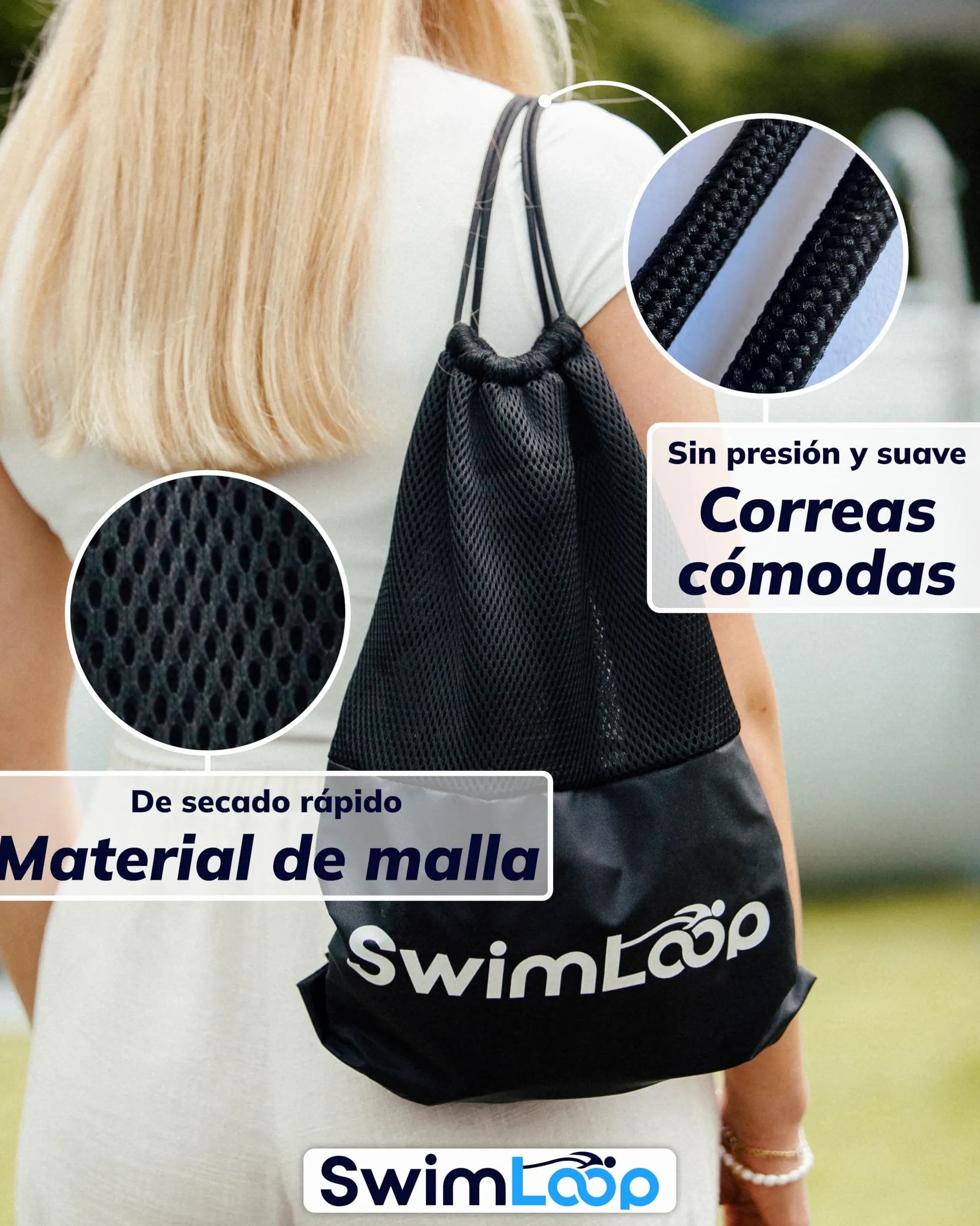 Cinturón de natación: entrenador de natación para el hogar, entrenamiento de resistencia, natación estacionaria, banda de natación como alternativa al sistema de contracorriente