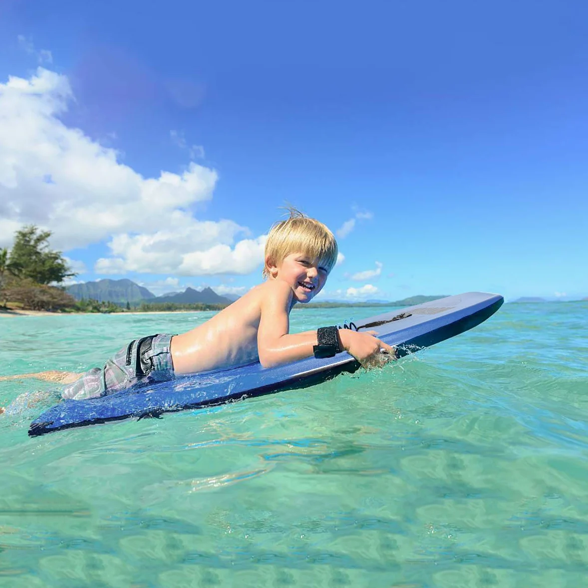 Tabla de bodyboard con correa de muñeca, 83.8 cm/94.0 cm/106.7 cm, tabla ligera con núcleo EPS y superficie inferior lisa de alta velocidad, perfecta para niños, adolescentes y adultos