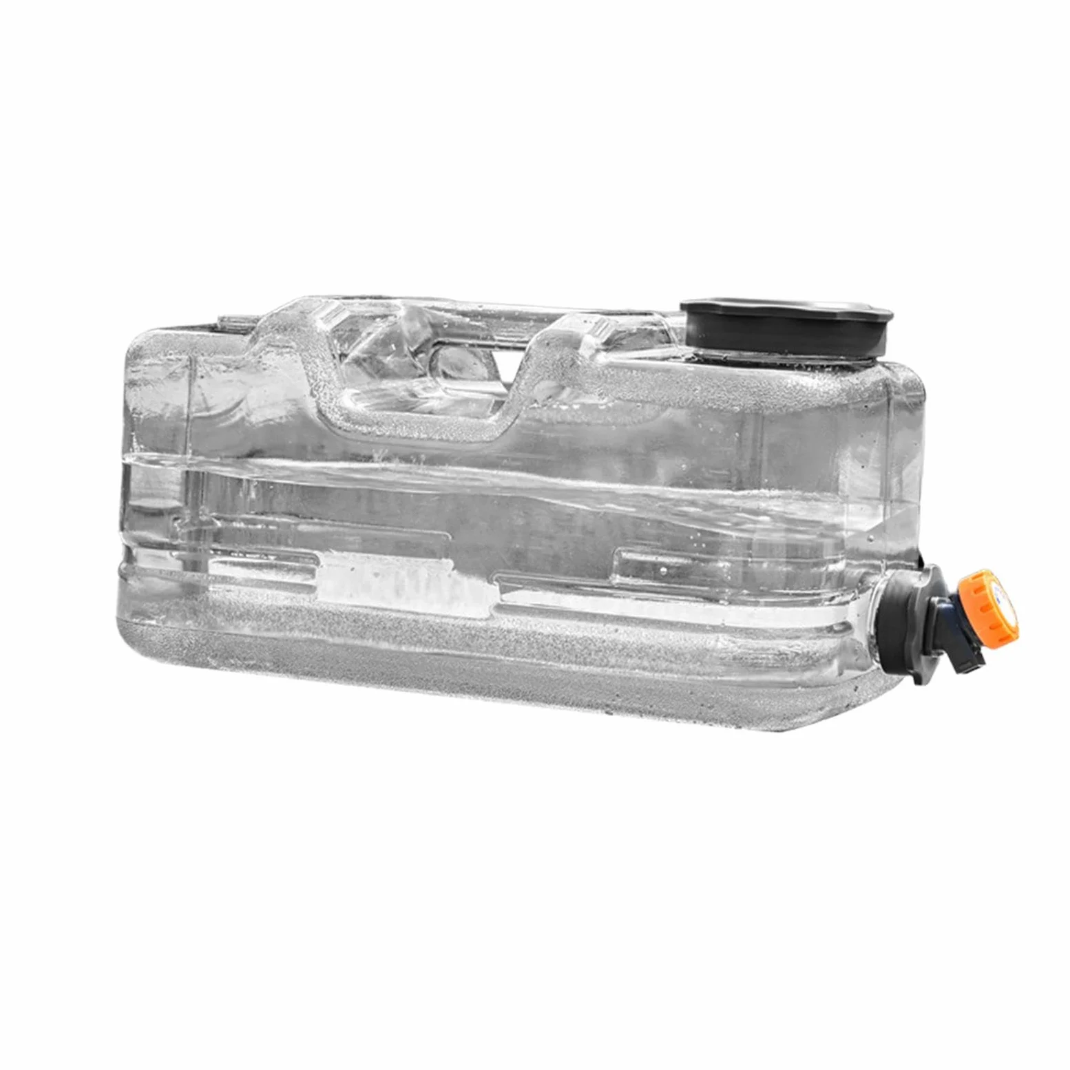 Bidón de Agua para Camping, Depósito de Agua con Grifo, Cubo con Cepillo de Limpieza, Multiusos para Emergencias, Senderismo, Etc.