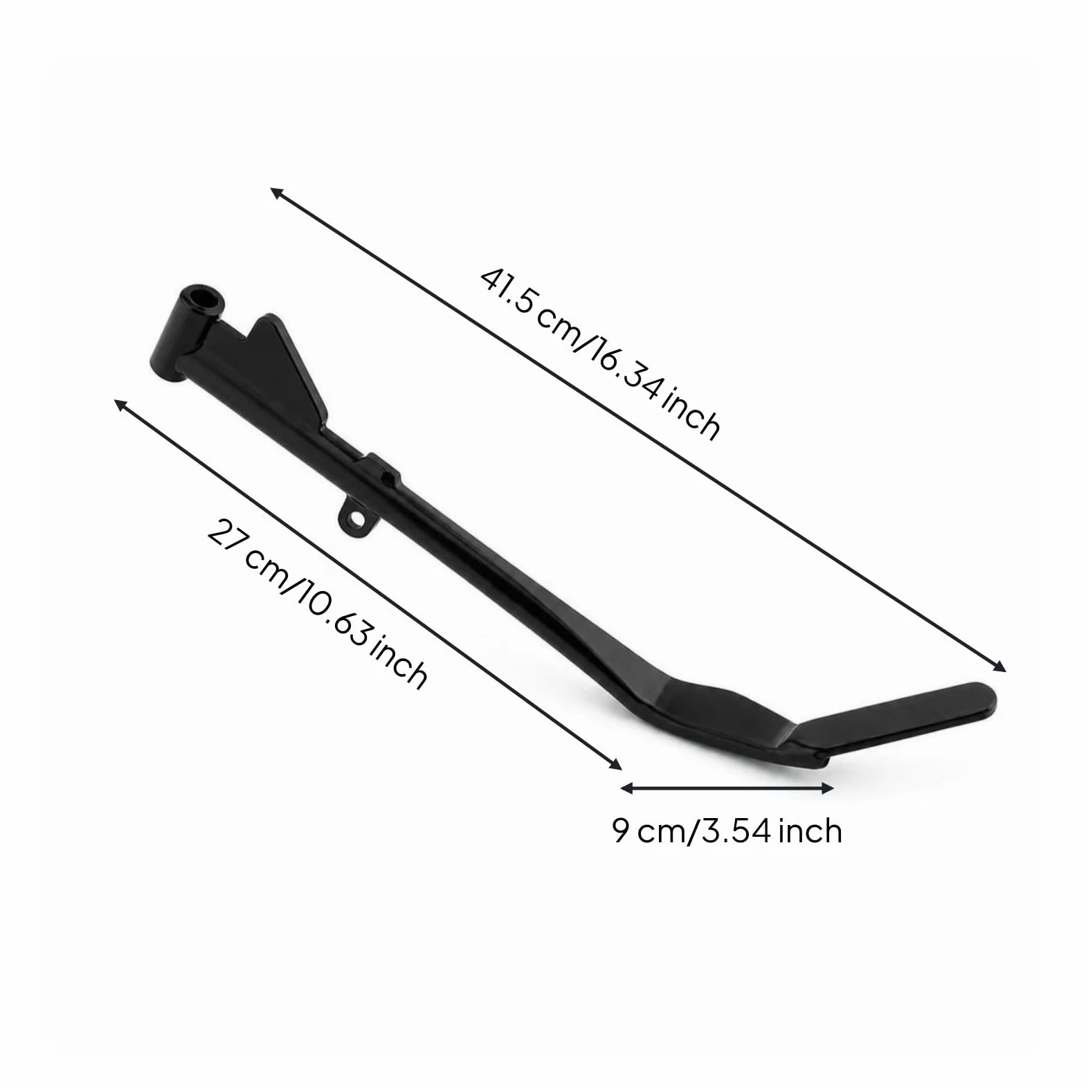 Soporte Lateral para Motocicleta Caballete Pata Béquille Base Estable Metal Reemplazo Compatible Sport Bike Adecuado para Estacionamiento Diario Taller