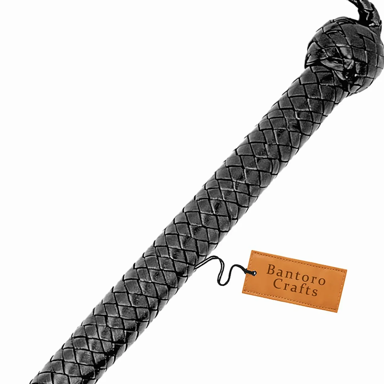 Látigo de Dos Colas Negro, 16 hebras de Trenzas de Cuero Trenzado, 3 pies/0,90 Metros, Cultivo para Montar a Caballo, Agarre Firme Antideslizante Ecuestre