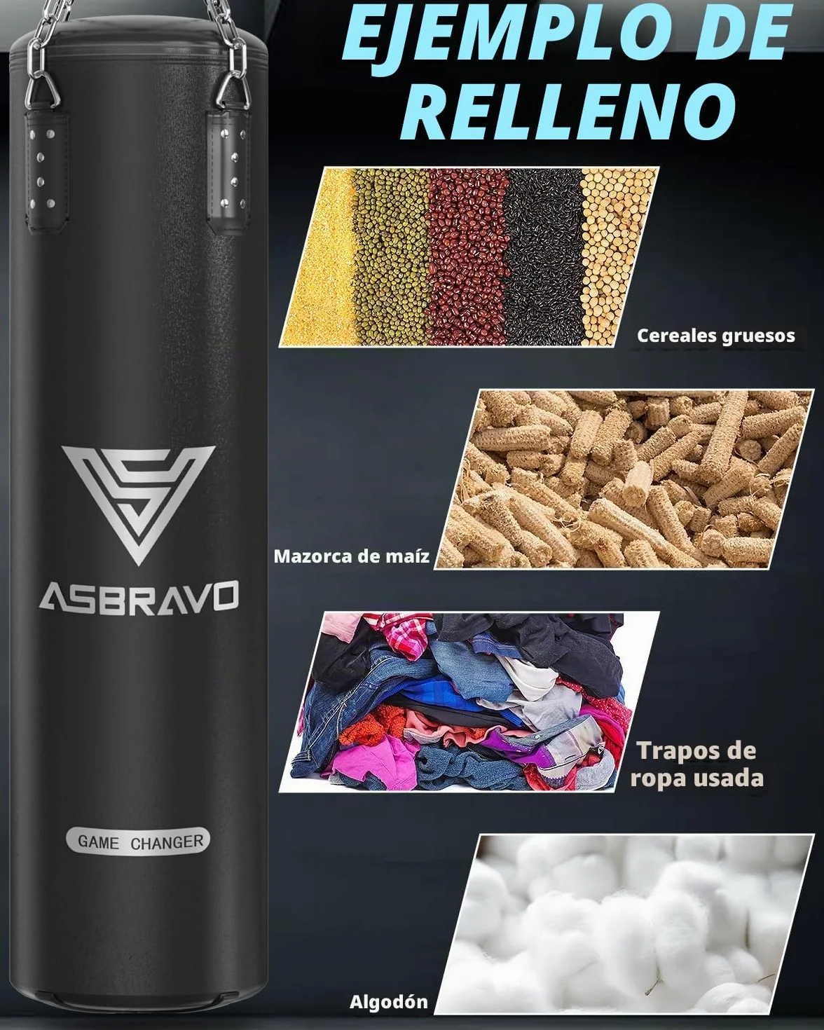 Saco de boxeo para adultos, juego de saco de boxeo pesado de poliuretano de 12 onzas, guantes para artes marciales mixtas, Muay Thai, kickboxing, gimnasio en casa, artes marciales (sin