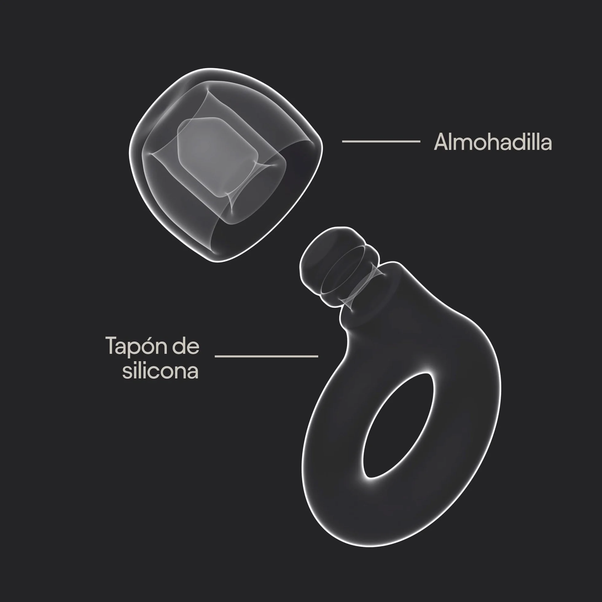 Loop Quiet 2 Tapones antirruido 24 dB SNR Protección auditiva flexible Ajuste personalizable