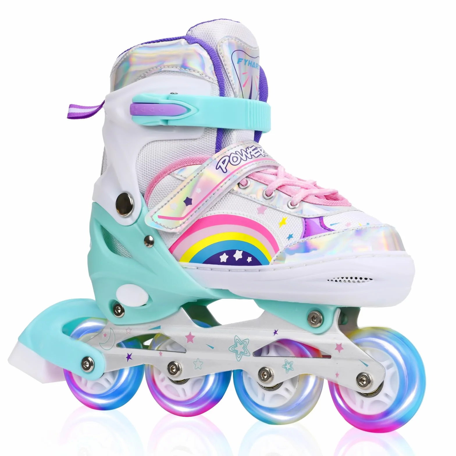 Patines en Línea Ajustables para Niños con Ruedas Iluminadas, Uso Interior y Exterior