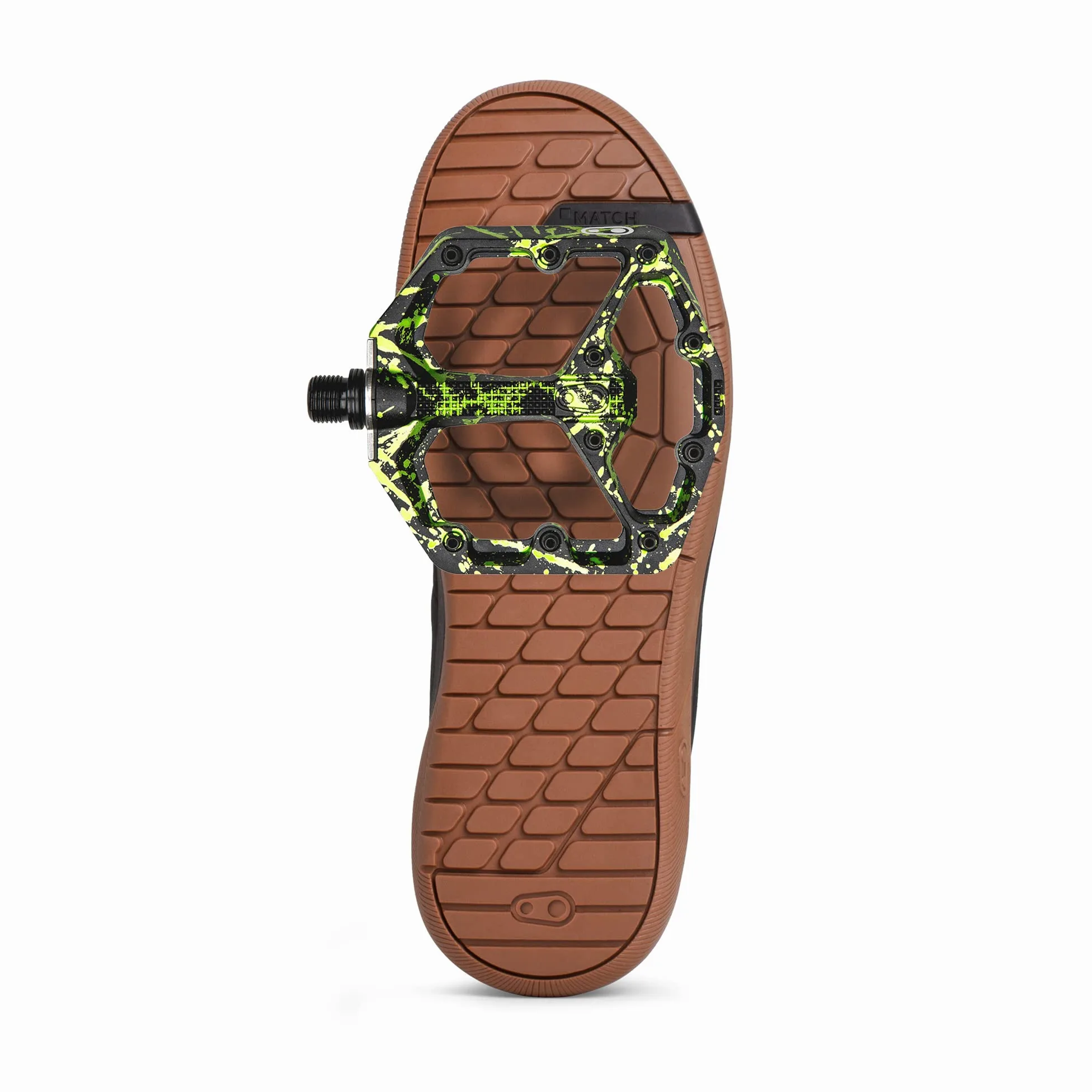 Crankbrothers Stamp 7 Mountainbike-Pedale - Splatter-Kollektion - MTB Enduro DH BMX konkave Plattform - Flaches Paar Fahrrad-Mountainbike-Pedale (verstellbare Stifte im Lieferumfang enthalten)