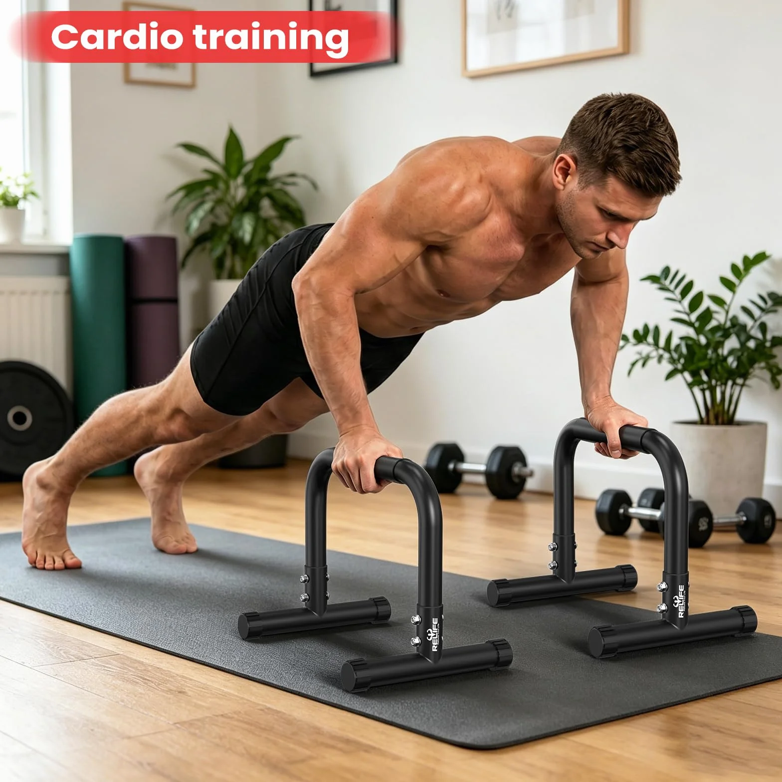 RELIFE Dip Bars Paralelas Calistenia Ajustable Push Up Stands Station Gimnasio Casa Ejercicio Musculacion