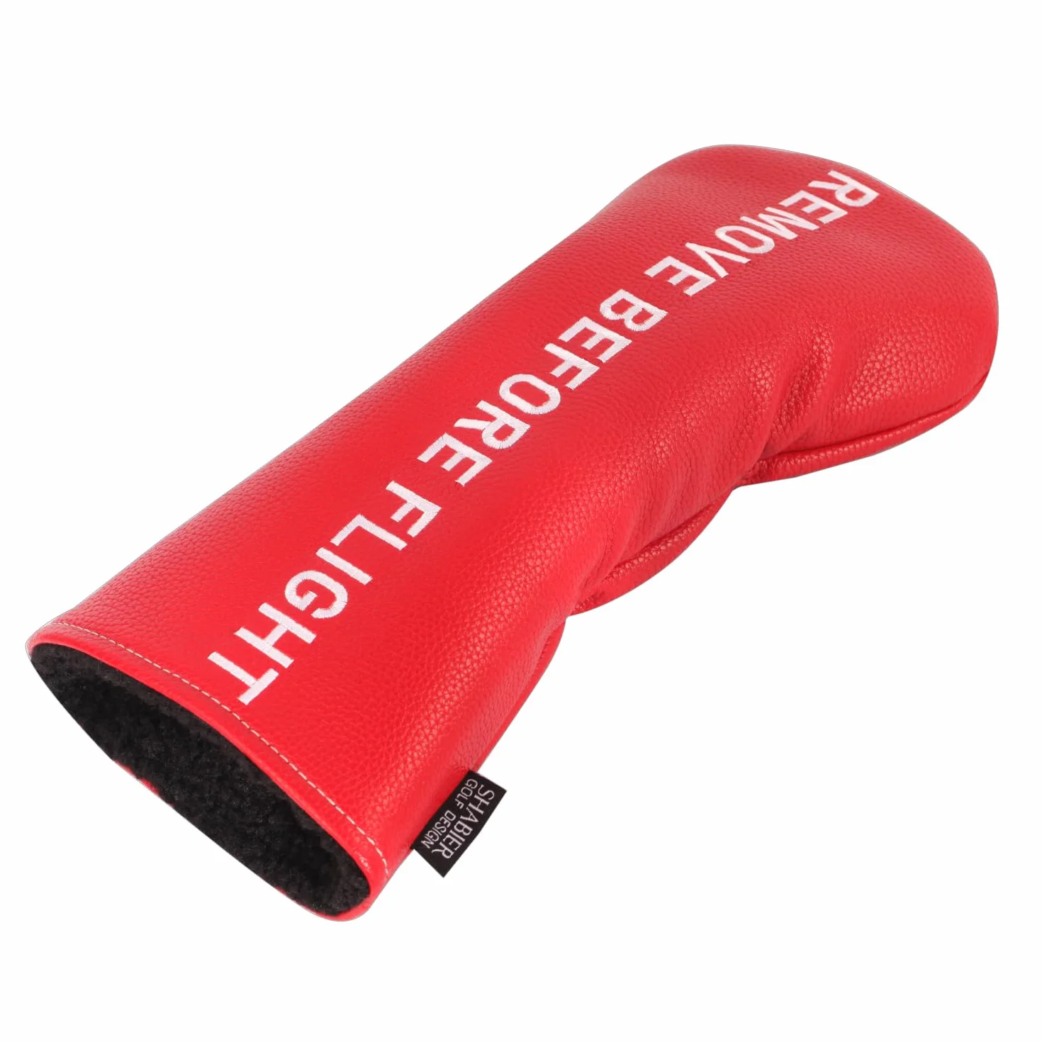 Funda roja para cabeza de golf con diseño de quitar antes de vuelo para palo de conductor