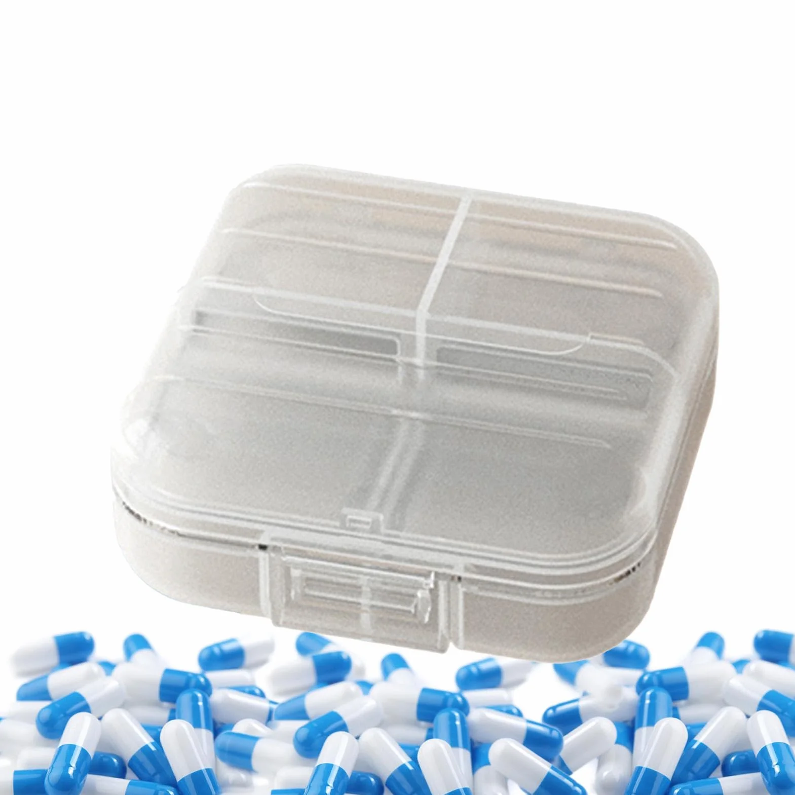Pill Organizer 7 Day Weekly Medicine Dispenser Portable Pill Case Travel