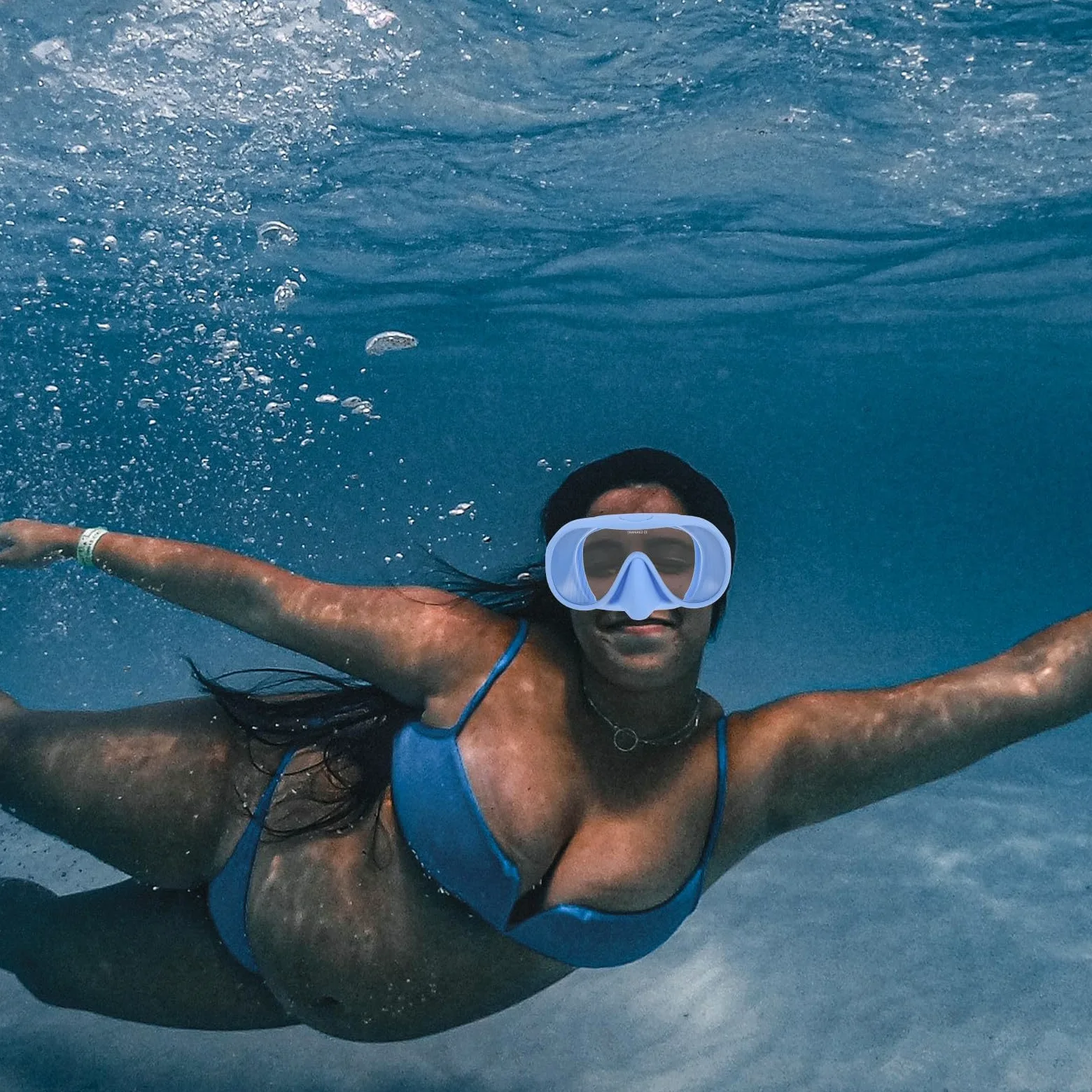 INOOMP Equipo de Snorkel para Adultos con Diseño Integrado, Gafas de Silicona y Templado, Tubo Plegable y Fácil Almacenamiento para Buceo y Viajes