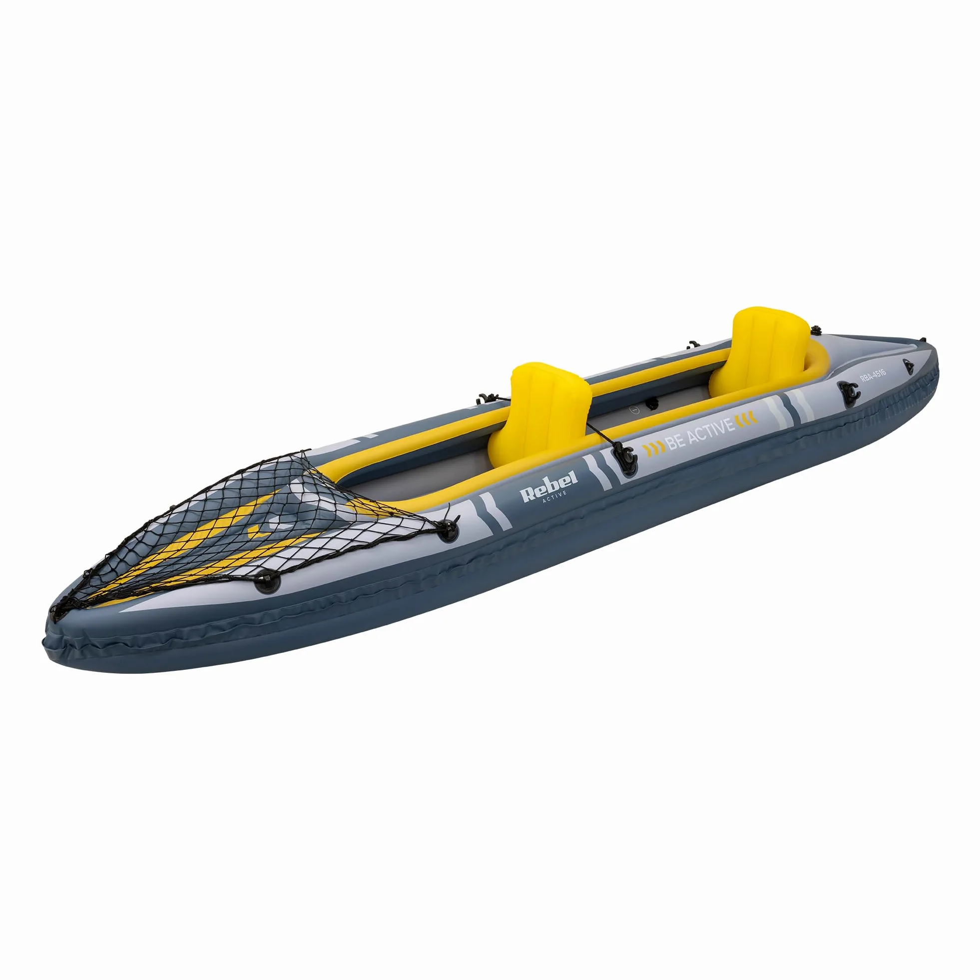 Rebel Electro Kayak Inflable Doble pontón Inflable Senderismo 350x78 Paleta Bomba Bolsa RBA-4516