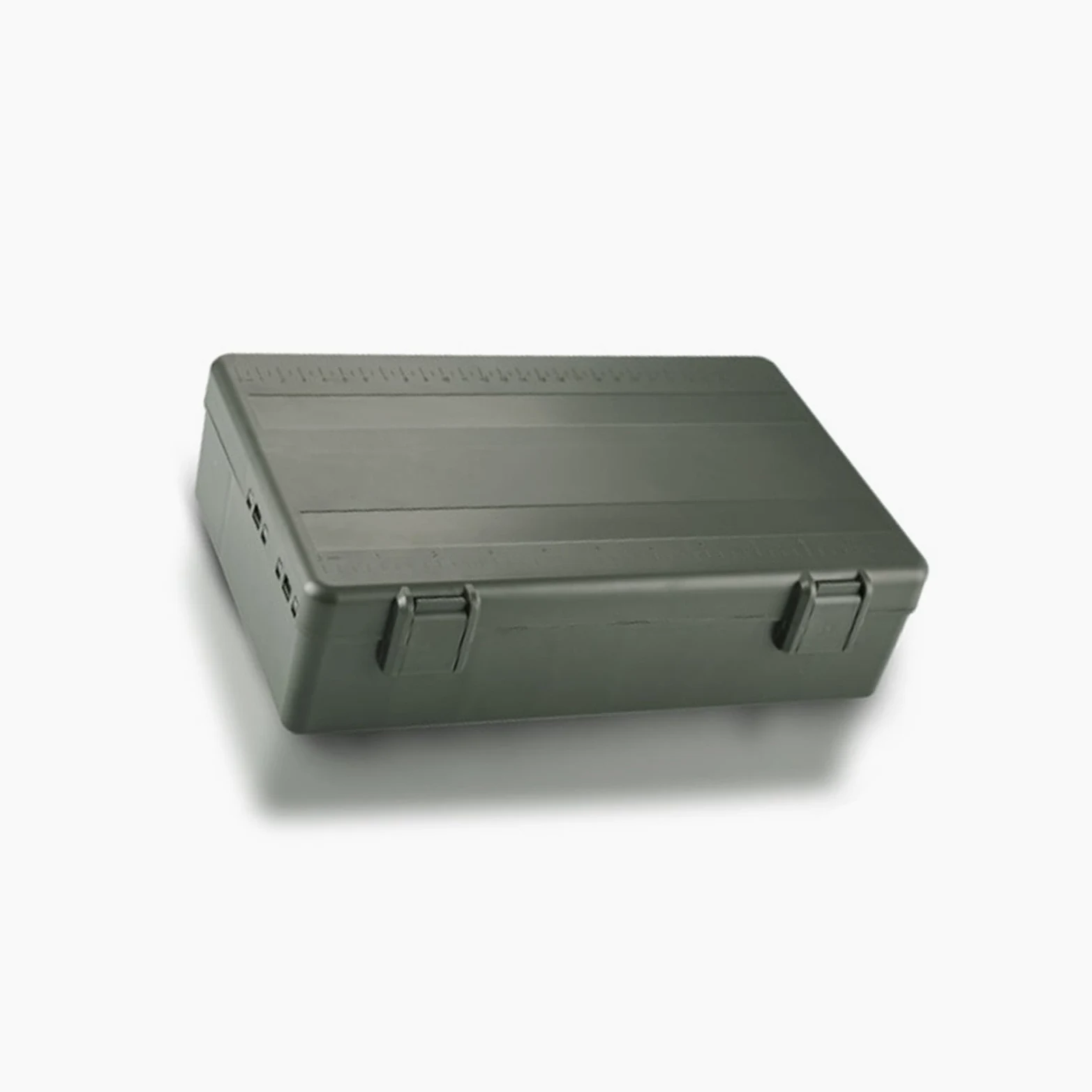 Organizador de Caja de Aparejos de Pesca Material de PC ABS de Primera Calidad Diseño de Rejilla Transparente Duradero Compartimentos extraíbles Regla de medición incorporada para