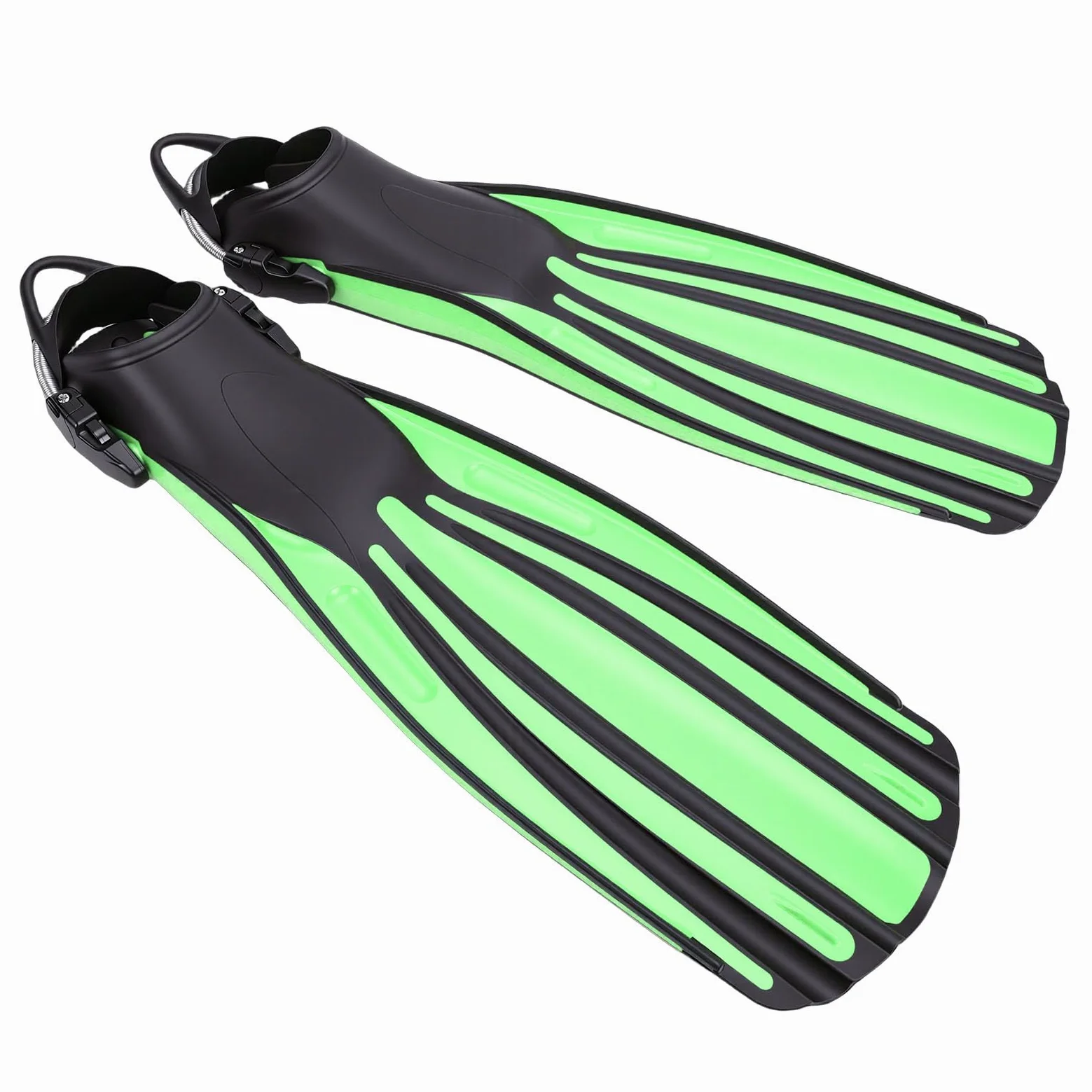 SUNGOOYUE Aletas de Buceo Ajustables Aletas de Snorkel de Natación de Buceo Profundo Profesionales Goma Termoplástica con Bolsillo Completo Ajustable para los Pies para