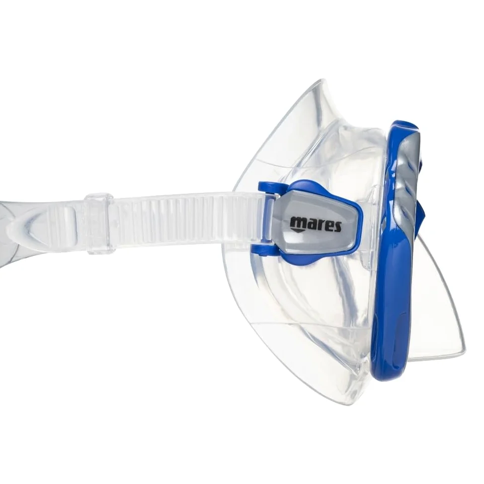 Mares Combo La Costa Dry - Kit de máscara de Tubo para Adultos, Vidrio Templado, Snorkel 100% Dry Top, válvula de Purga