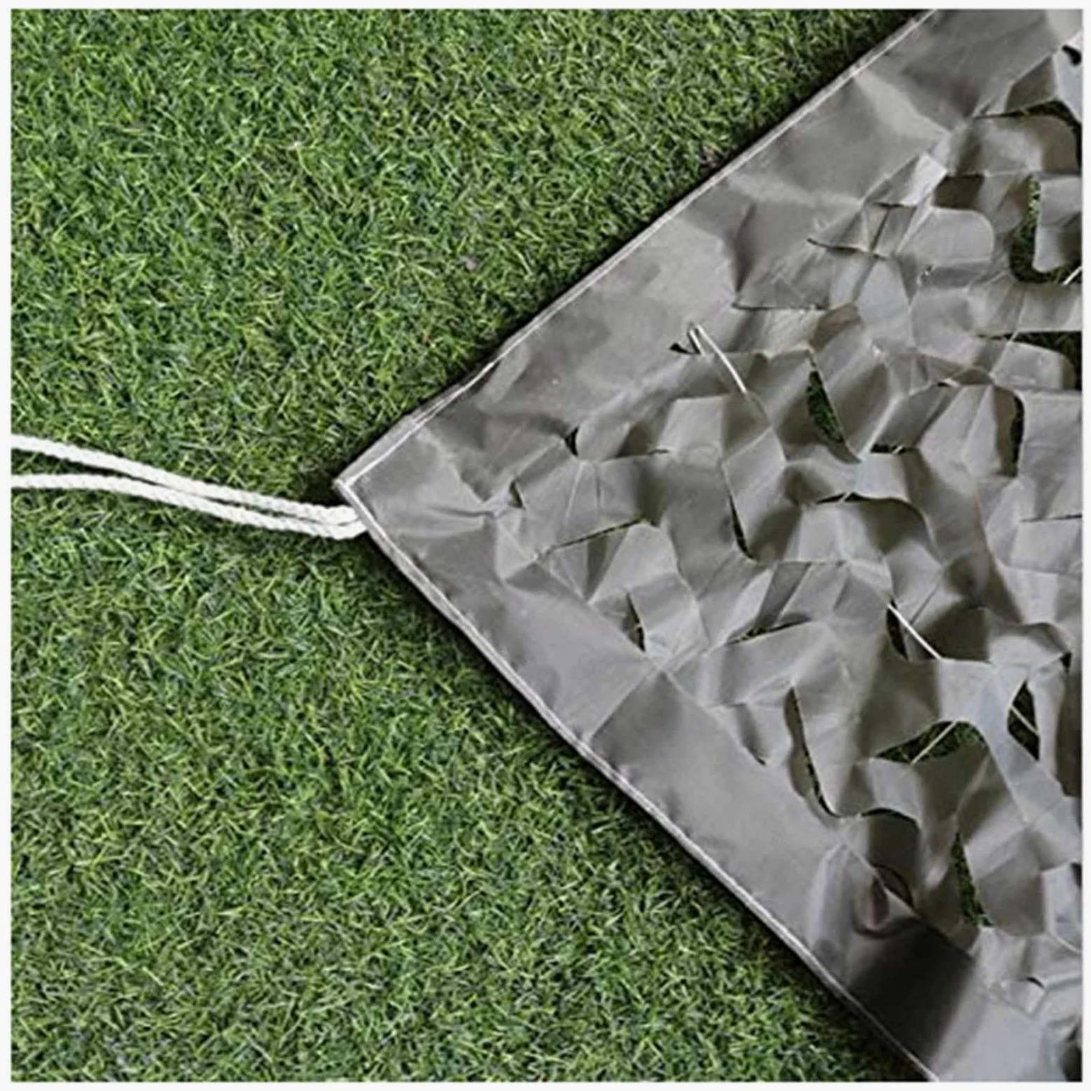 Malla De Camuflaje Gris, Red De Camuflaje Caza, 2x3/3x4/5x6m Red De Sombra Militar, para Decoración Camuflaje, Protección Solar Terraza, Camping Exterior,3x5m(9.8 * 16.4ft)