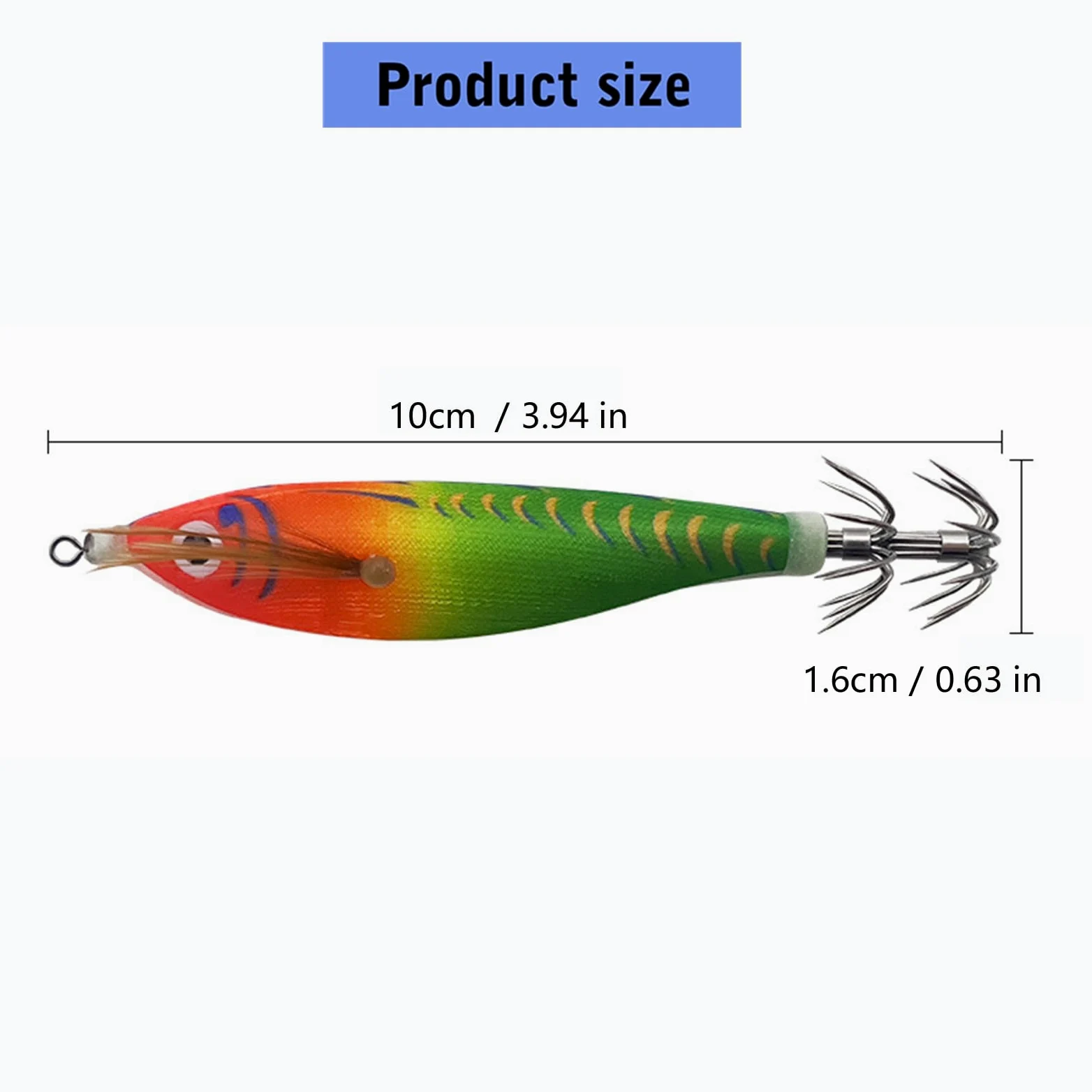 14 Unids Pesca Calamar Señuelo Gancho Calamar Jigging Gancho Camarón Jigs Señuelos de Pesca para Agua Salada y Agua Dulce Cebos Artificiales Duraderos para Pulpos
