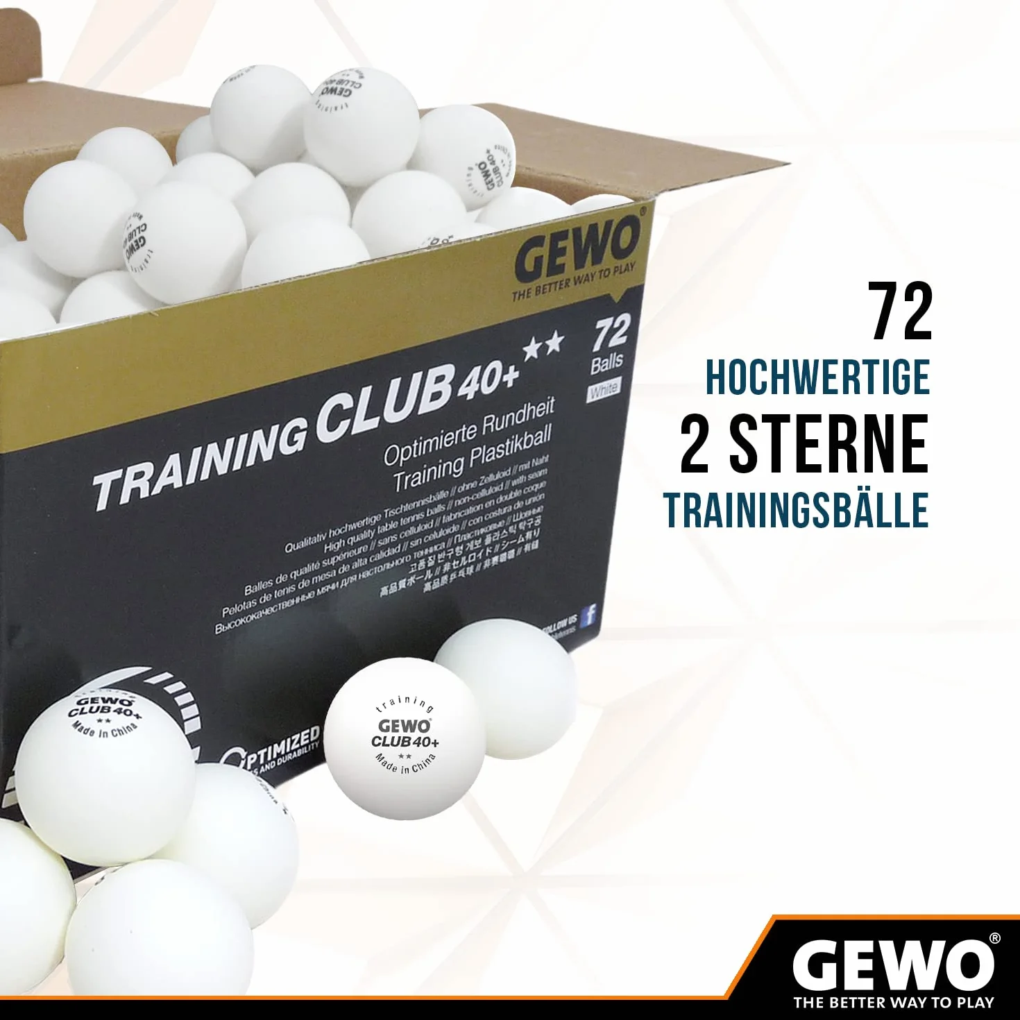 GEWO Club 40+ Piłka treningowa 72 sztuki