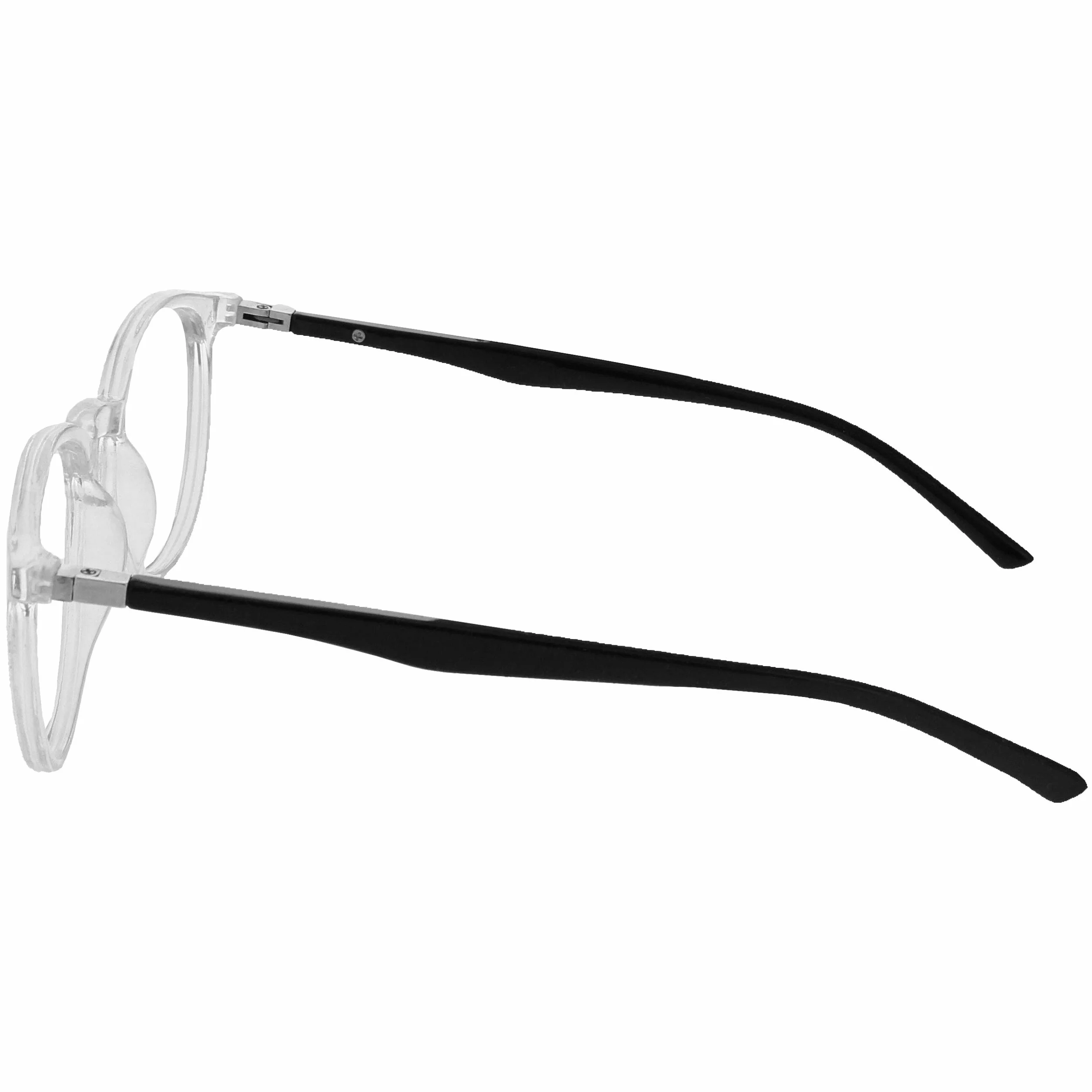 OPULIZE Gafas de Lectura 4-Pack +2.00 Montura Redonda Negra Marrón Gris Resistente Arañazos Antirreflejante