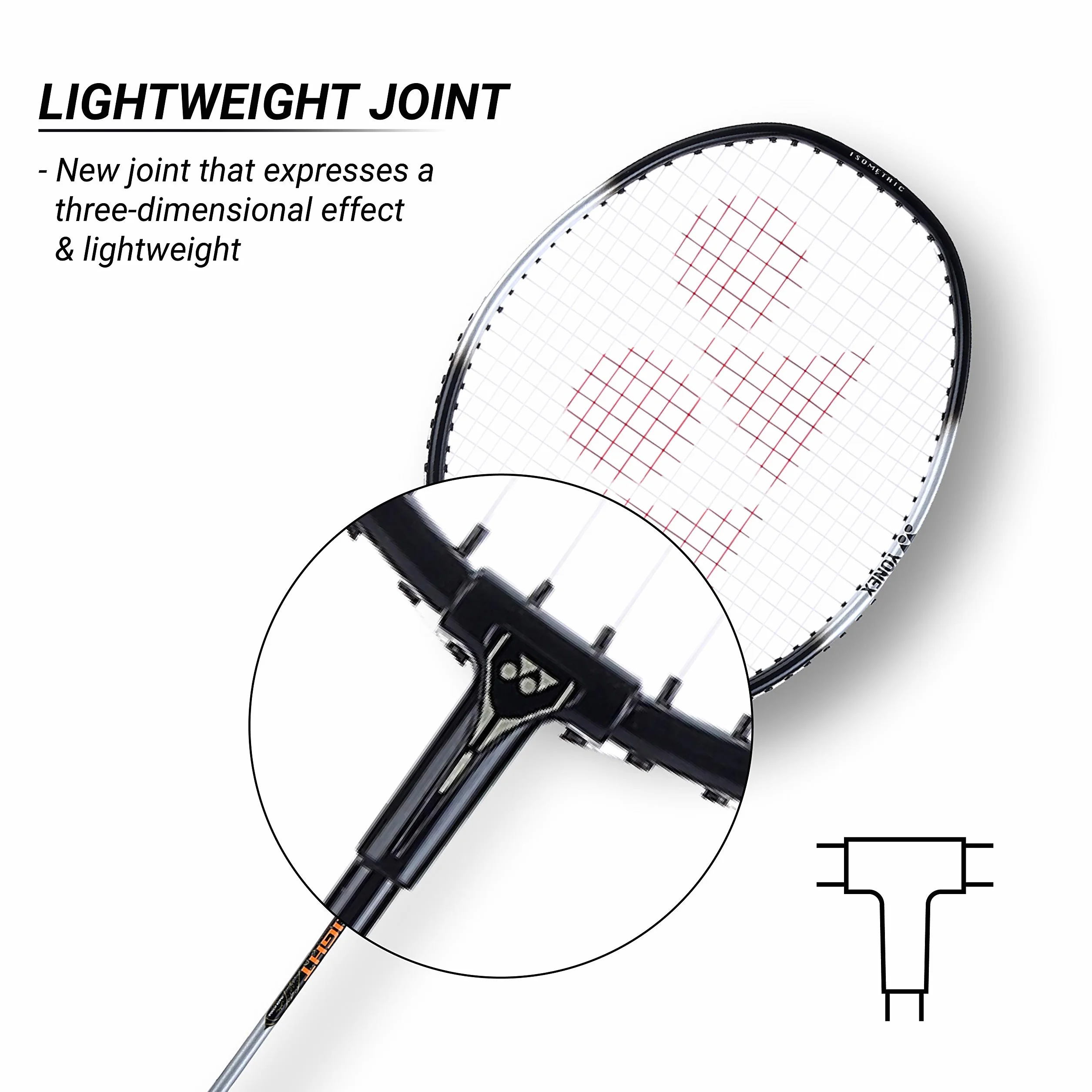 YONEX ZR 100 Raqueta de Bádminton de Aluminio Ligero con Cubierta, Juego de 2