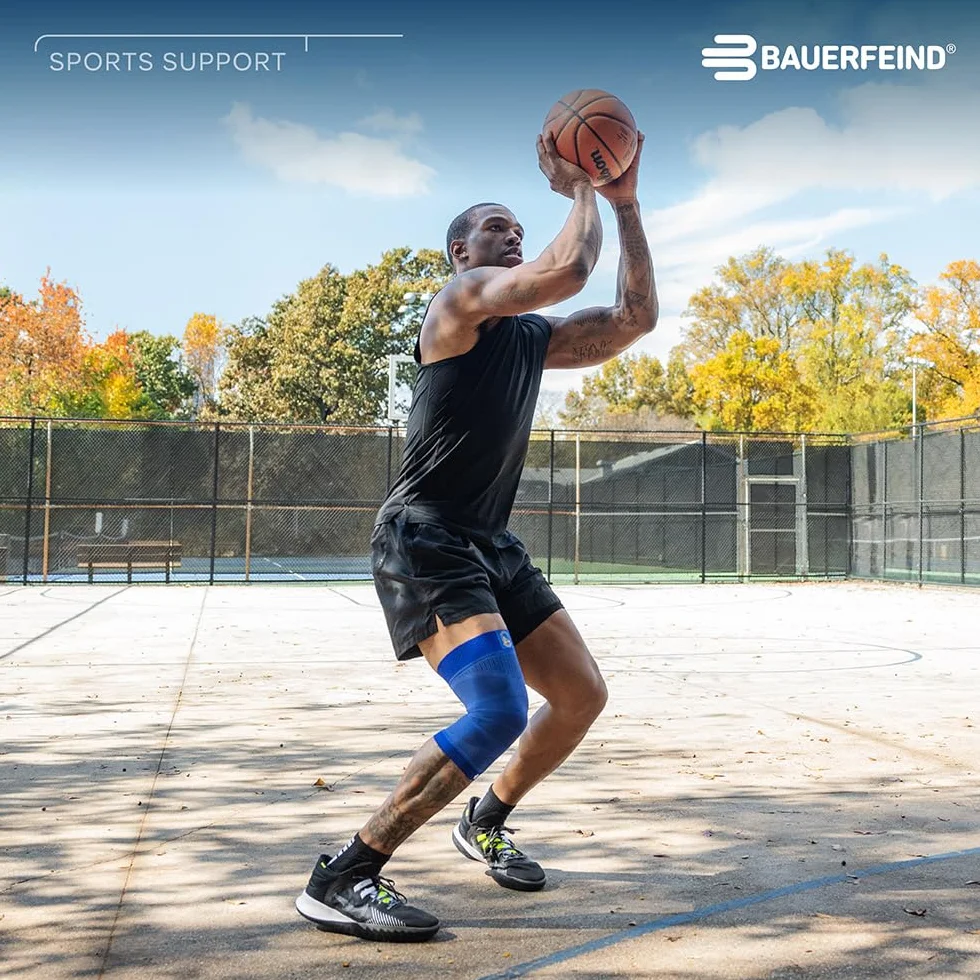 BAUERFEIND Sports Compression Knee Support NBA Rodillera Deportiva, Unisex Adulto