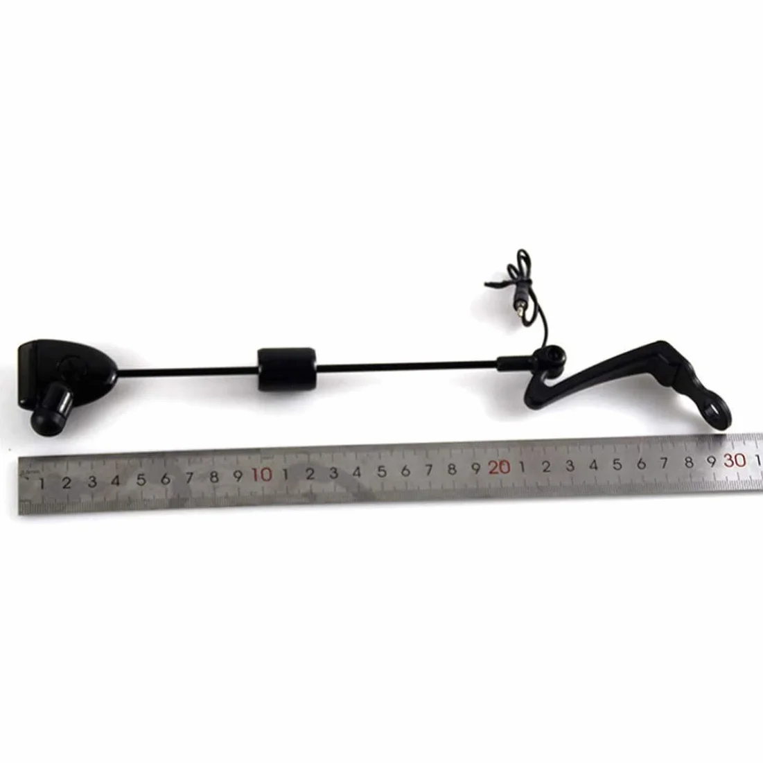 NIDONE Alarma de mordedura indicadora iluminada de Pesca, Alarma de Pesca LED Indicador Iluminado Herramientas de Pesca de Carpas Accesorio en Estuche con Cremallera Negro 4pcs