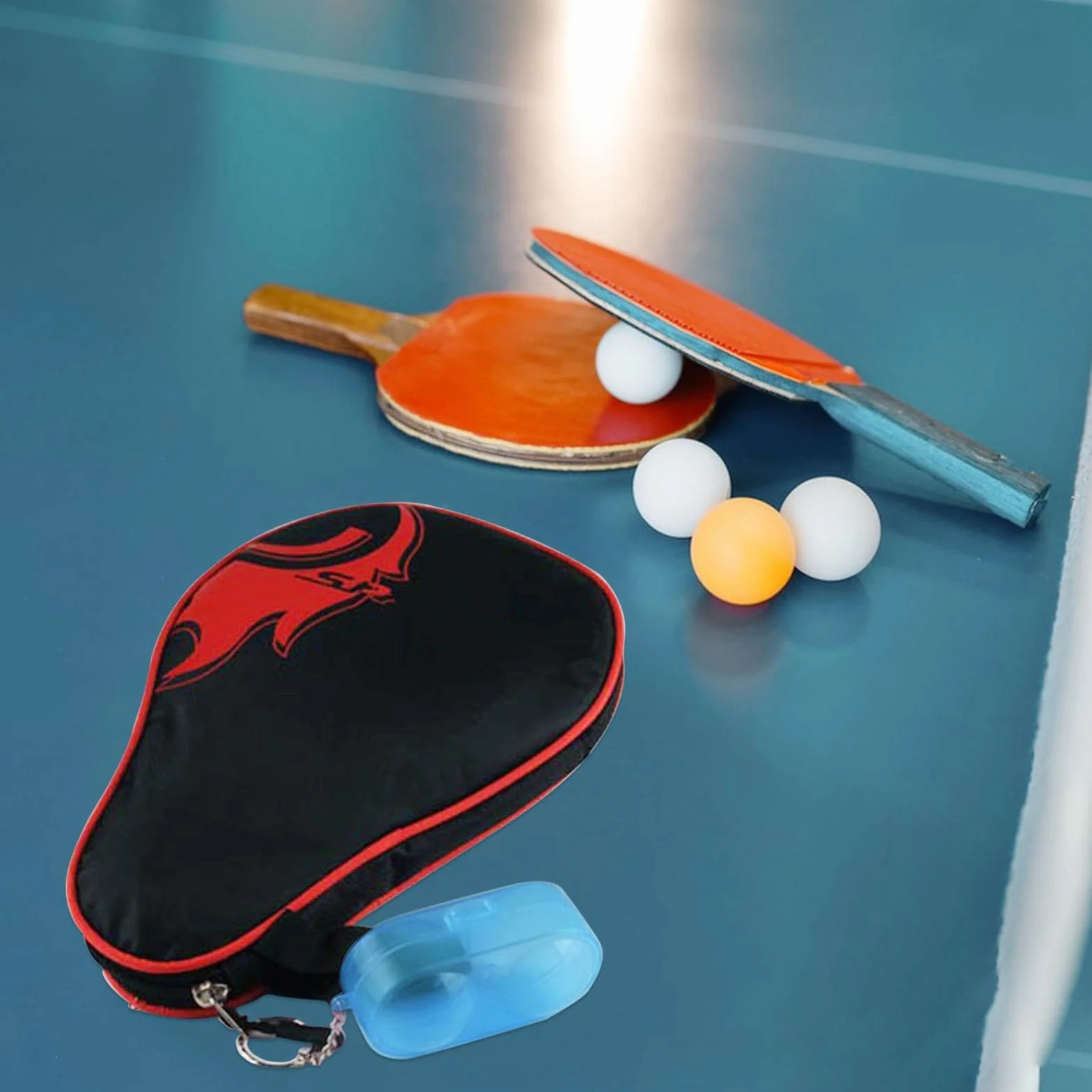 Genérico Caja de Almacenamiento de Tenis de Mesa - Caja contenedora de Pelotas de Mesa | Hold 2 Balls Caja de de Tenis de Mesa de Alta Caja de Almacenamiento de Pelotas de Pong p
