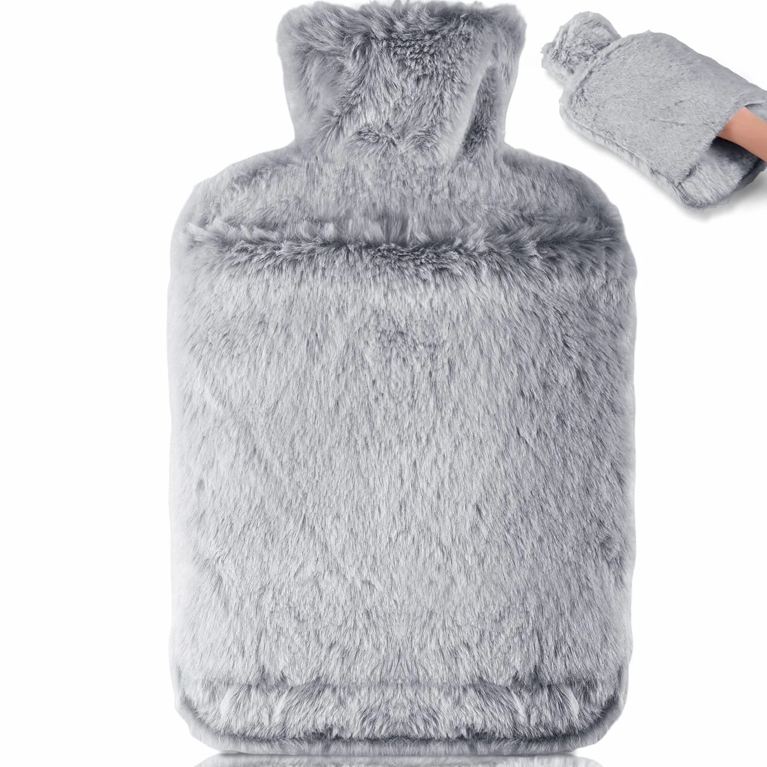 BOLEi Bolsa De Agua Caliente Con Funda 2L Gris
