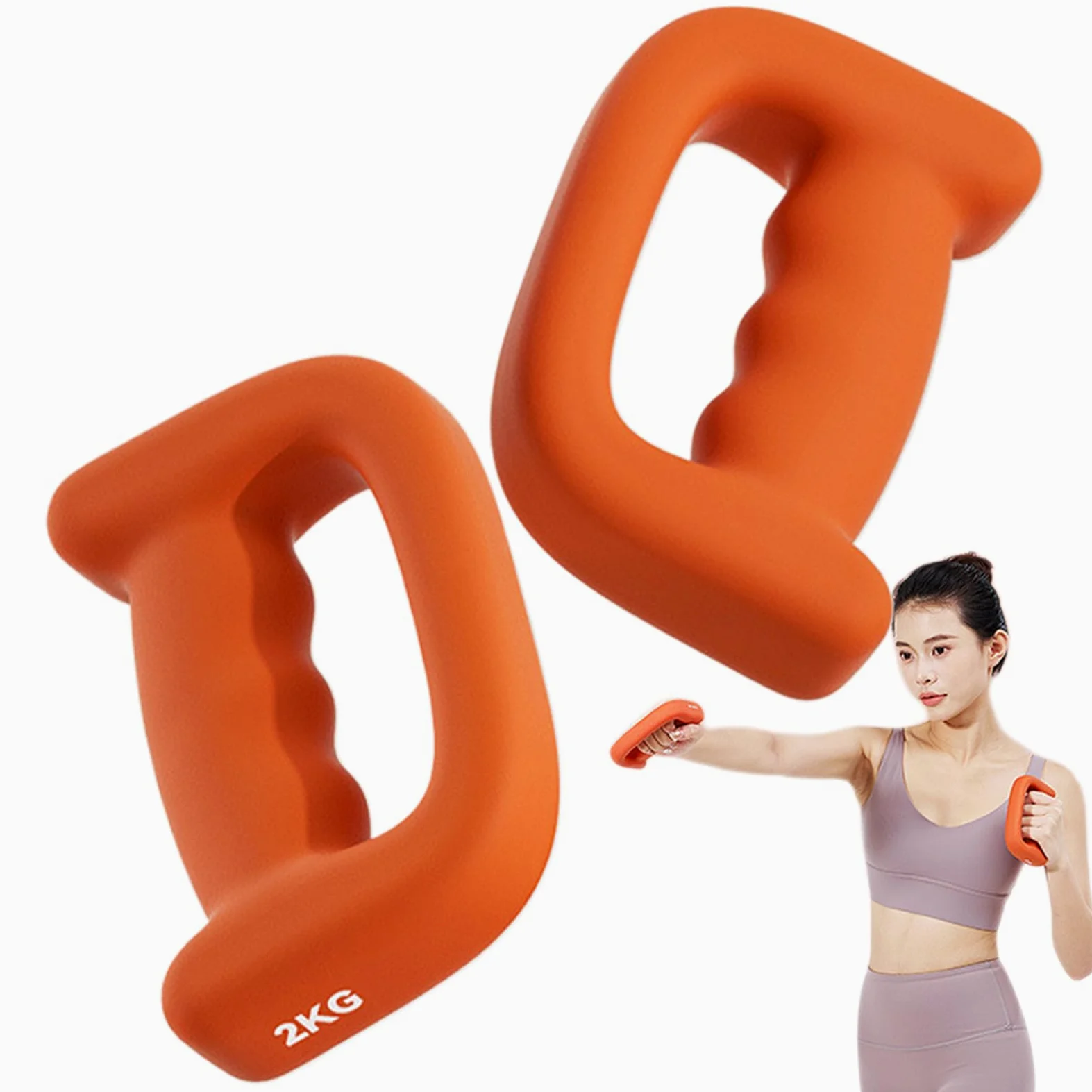 Pesas para mujeres en casa, pesas de mano con agarre en D, accesorios de ejercicio para hombres y mujeres, principiantes, gimnasio en casa, pilates, caminatas al aire libre, personas mayores