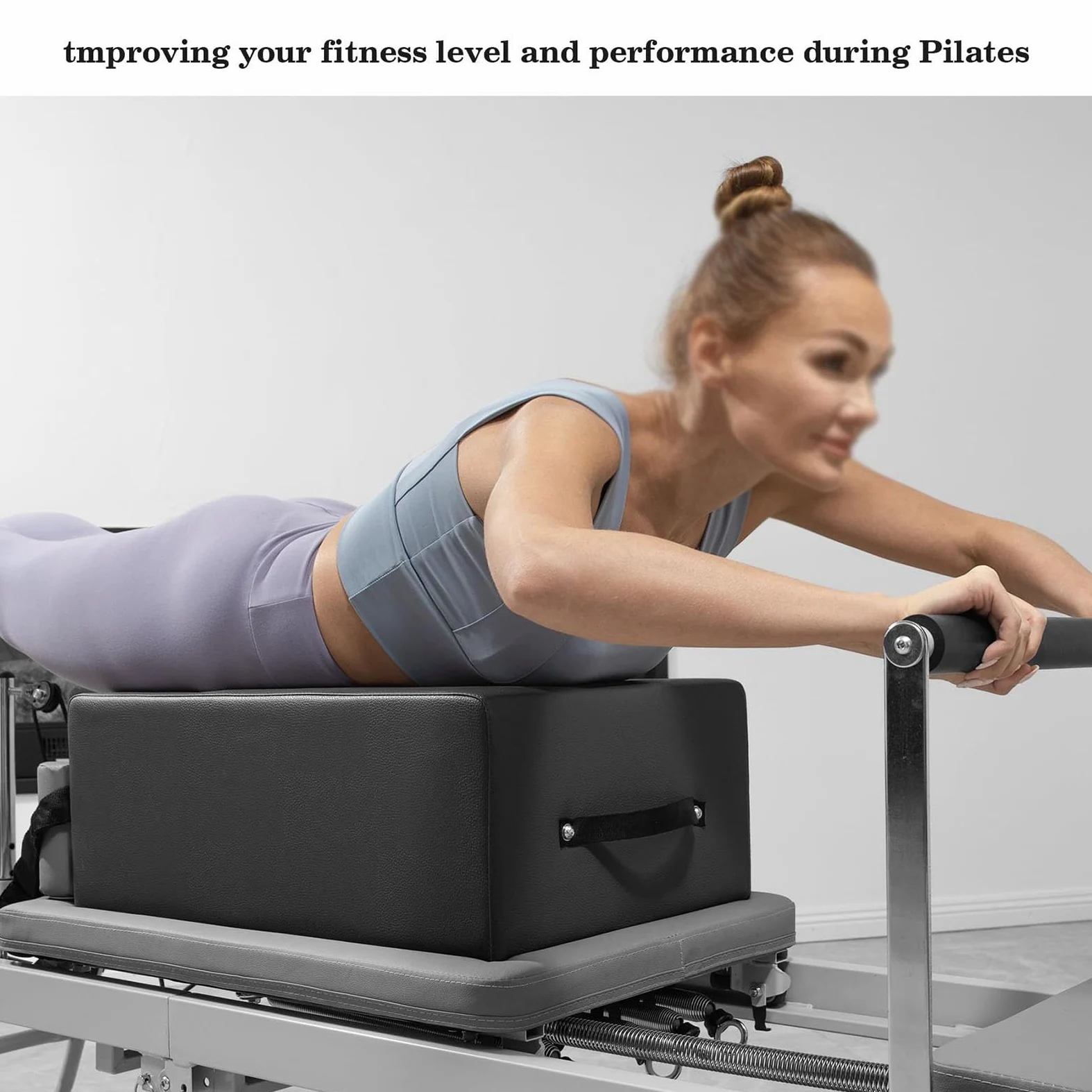 002,Pilates Sitting Box, Kit Esencial De Pilates, Pilates Reformer Sitting Box, Pilates Sitting Box para Pilates Reformer, Equipo De Pilates, Accesorio De Reformer