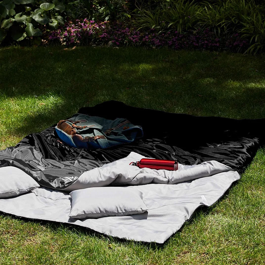 oaskys Saco de Dormir Doble para Adultos con 2 Almohadas, tamaño Queen XL, Impermeable, para Todas Las Estaciones, Camping, Senderismo, mochileros, Sacos de Dormir para 2 Personas, para Clima frío y
