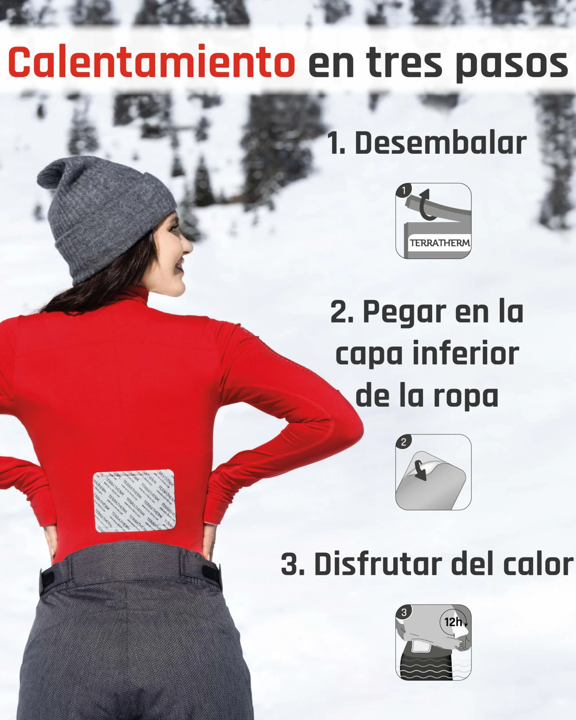 Parches de calor para espalda cuello hombros 12h calentador autoadhesivo activado por aire 10 piezas
