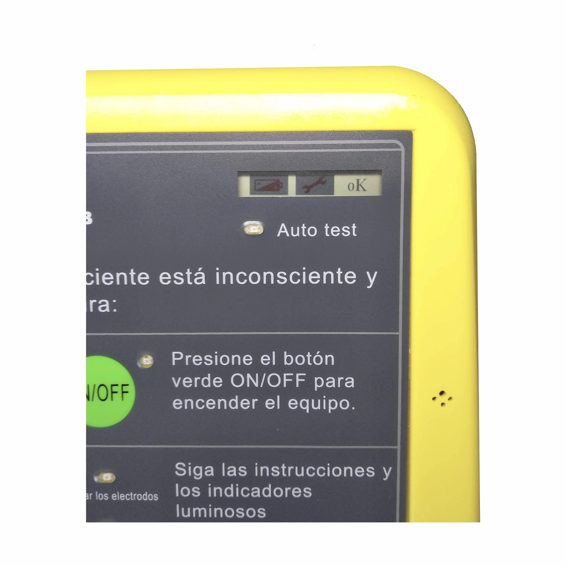 Desfibrilador semiautomático AED7000 autotest español