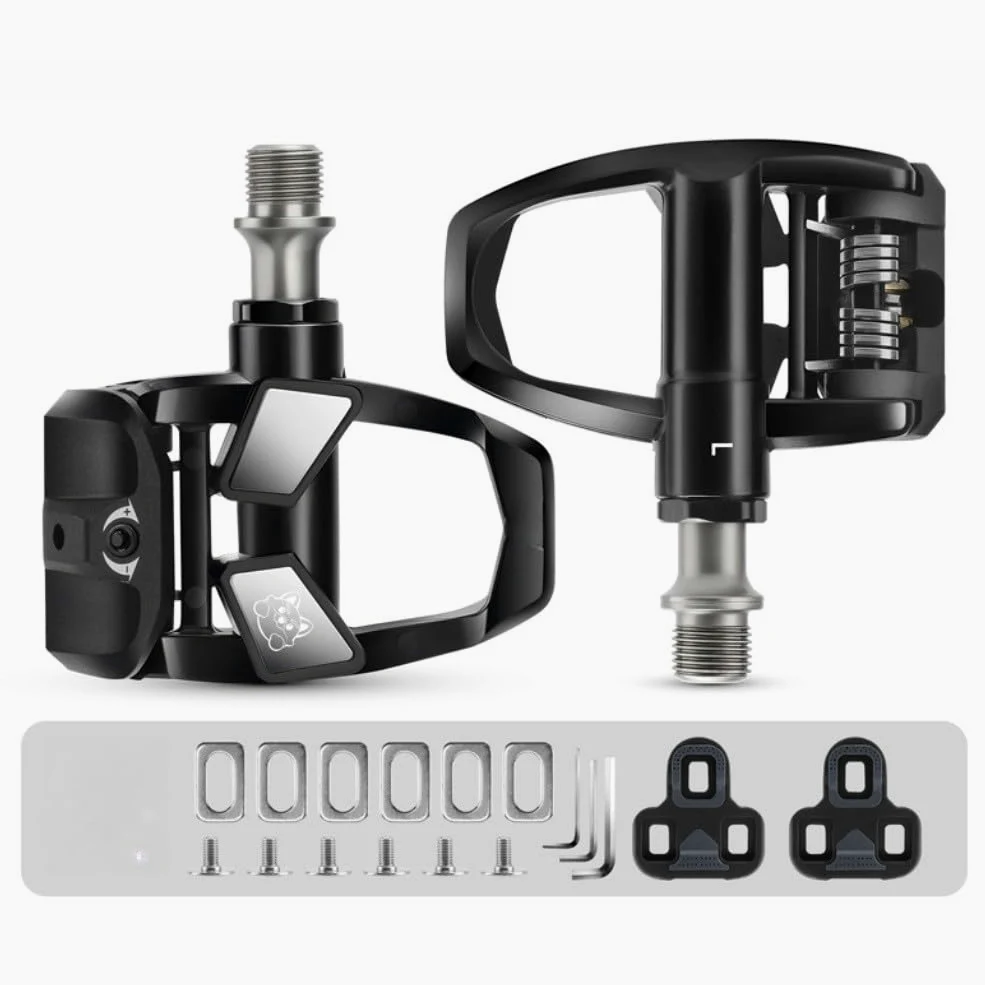 LOOK - Pedales de bicicleta de carretera compatibles con sistema con 3 rodamientos y mecanismo de autobloqueo, par de 284 g, color negro