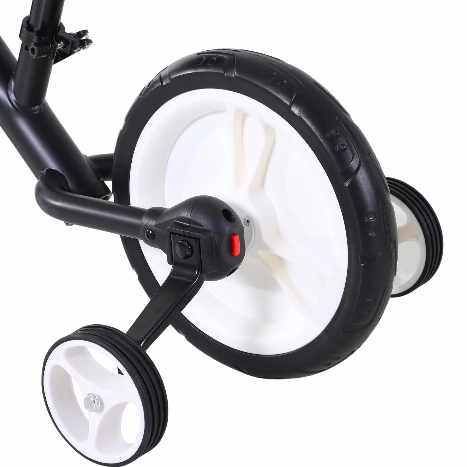 HOMCOM Bicicleta Infantil 12 Pulgadas Ruedas Pedales Extraíbles Altura Regulable Acero para Niños 2-5 Años