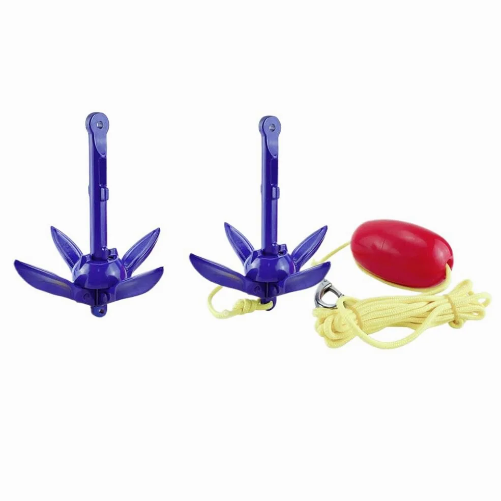 Ancla Plegable para embarcaciones pequeñas Marinas, Peso Ligero, Compatible con Barcos de Aluminio